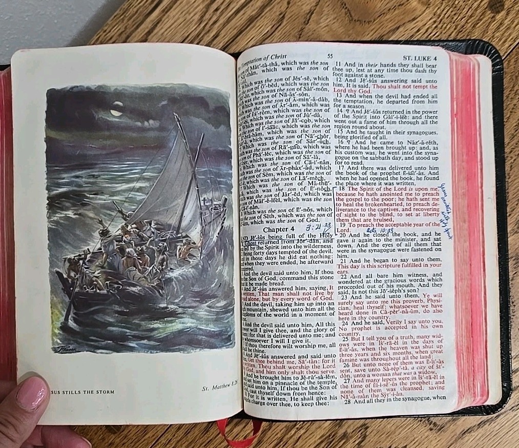 Holy Bible King James Version Self-Pronouncing Red-Letter Edition 1st Edition