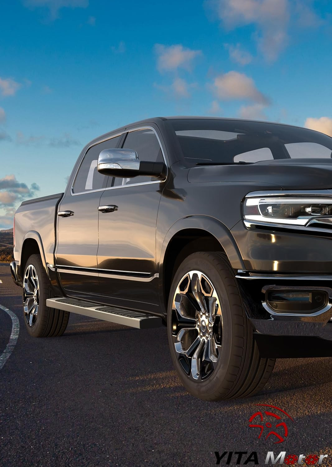 6.5 Inch Running Boards Compatible with 2007-2018 Chevy Silverado/Gmc Sierra 150