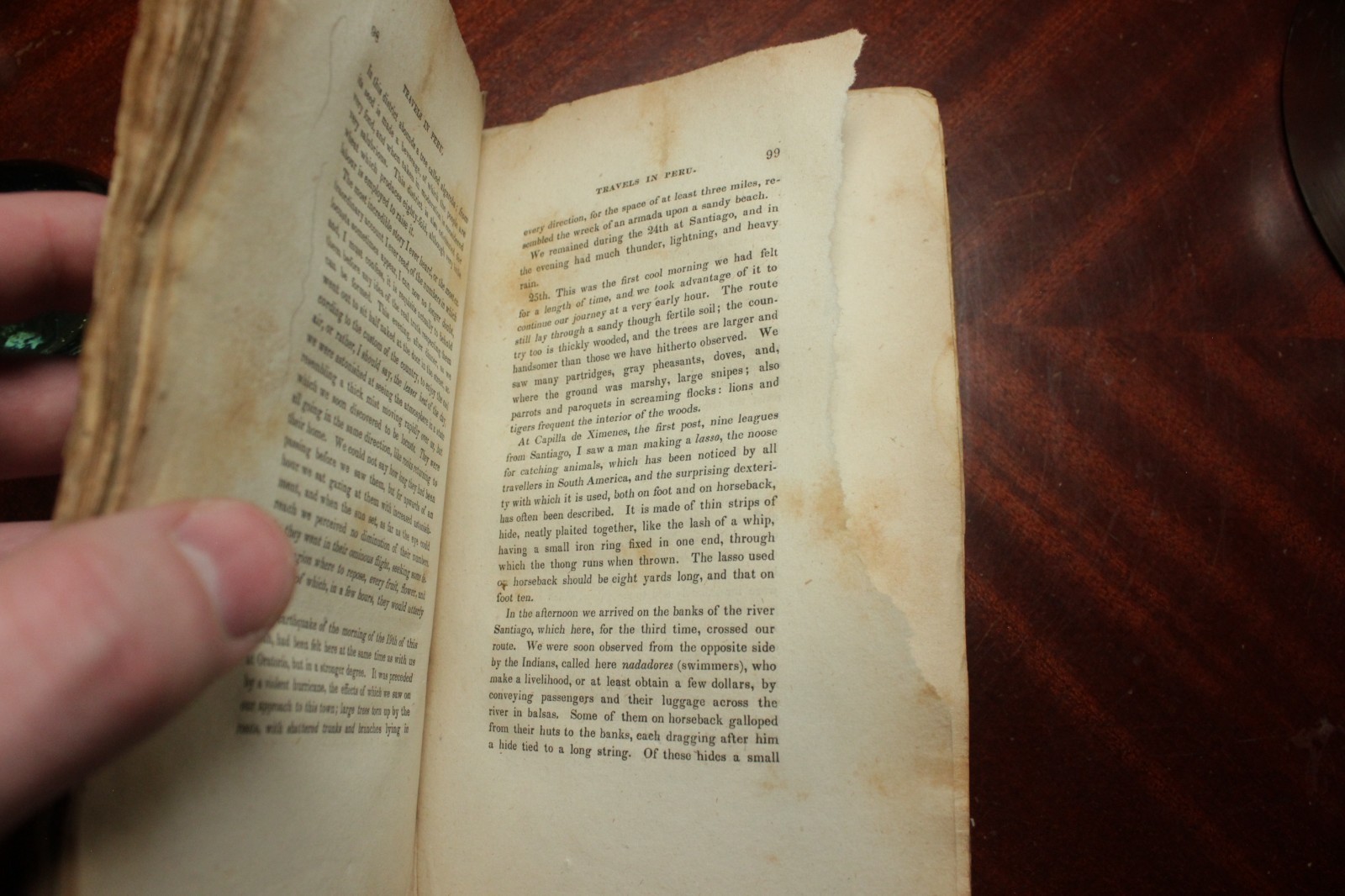 1833 Travels in Various Parts of PERU Edmond TEMPLE 1st Amer. Ed. 2 Vol. Illust.