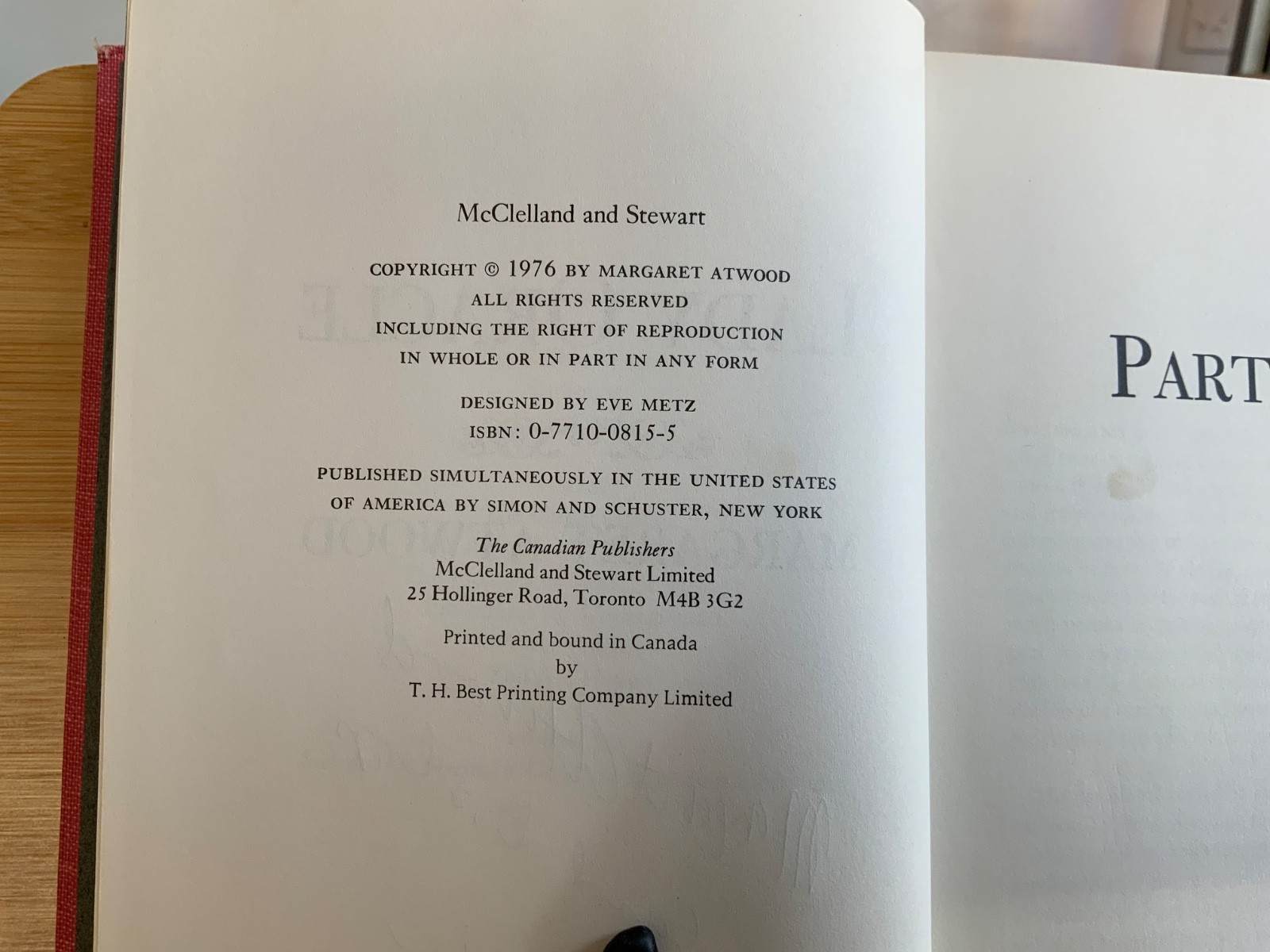 1976 Lady Oracle 1st Edition (Canada) Original Jacket INSCRIBED BY AUTHOR
