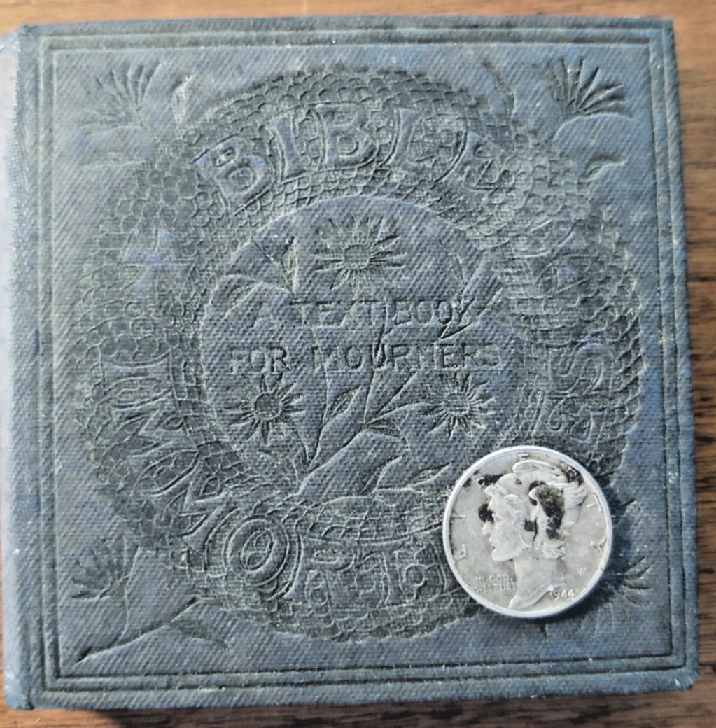 Antique Miniature Book Bible Immortelles (for Mourners Mourning ) John R Macduff