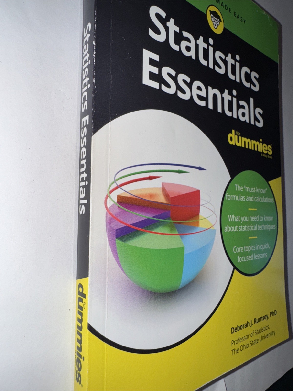 Statistics Essentials for Dummies by Deborah J. Rumsey (2019, Trade Paperback)