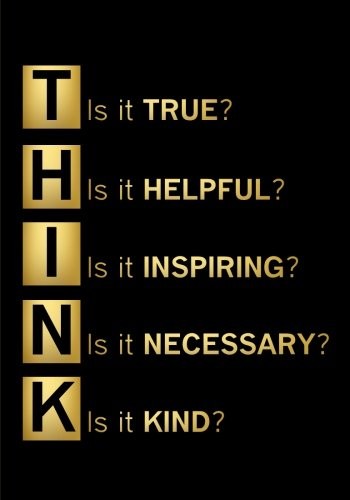 Think Before You Speak Notebook (7 x 10 Inches): A Classic Ruled/Lined 7×10 …