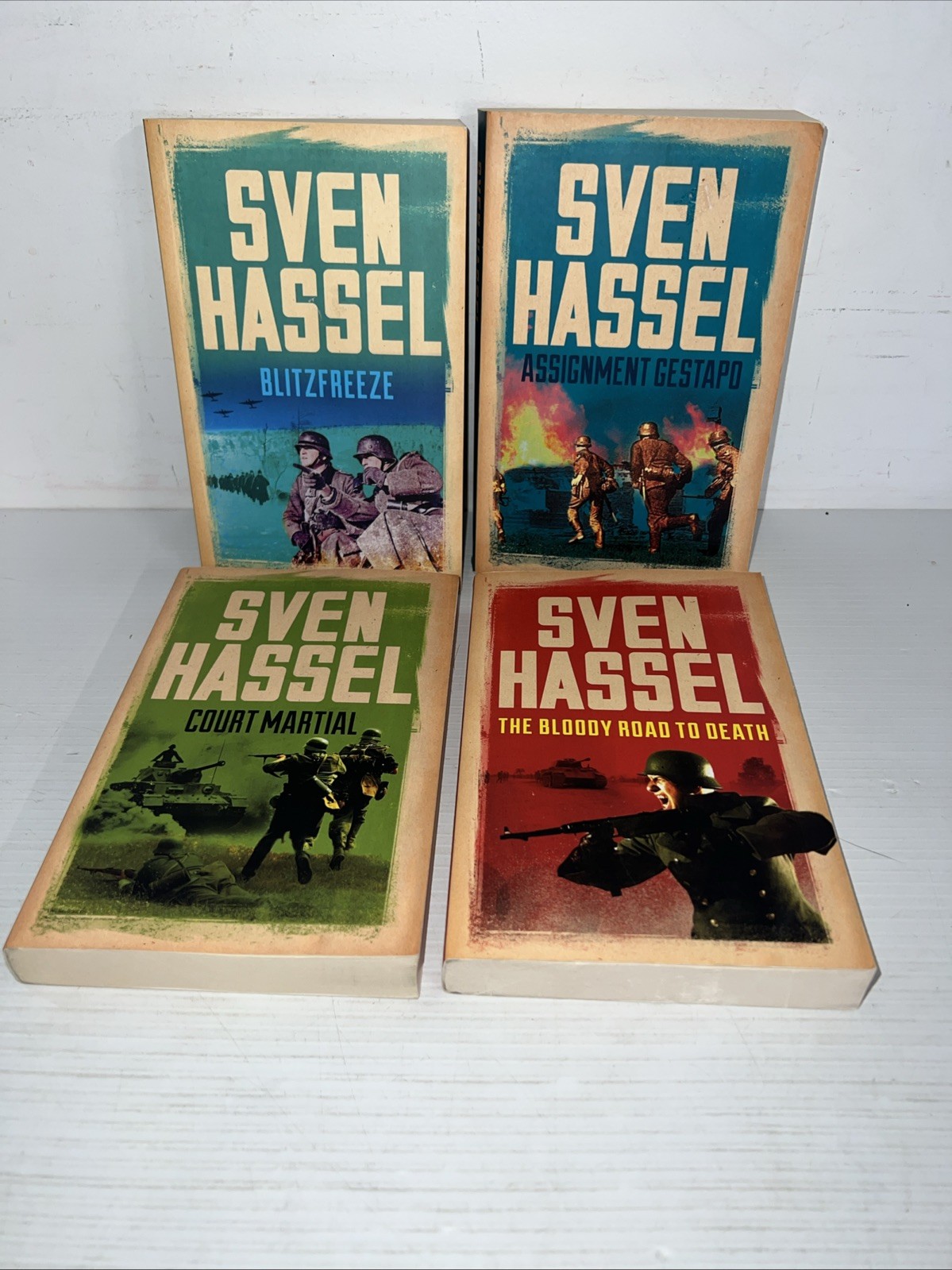 sven hassel X 4 Book Bundle Like New Mint New Old Stock Mixed Titles