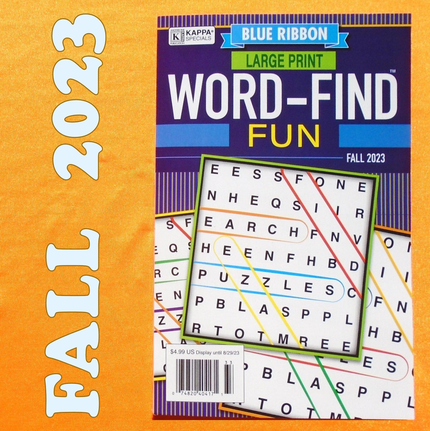 Kappa Word Find Large Print Magazine Fall 2023 136 Puzzles 162 Pages *BRAND NEW*