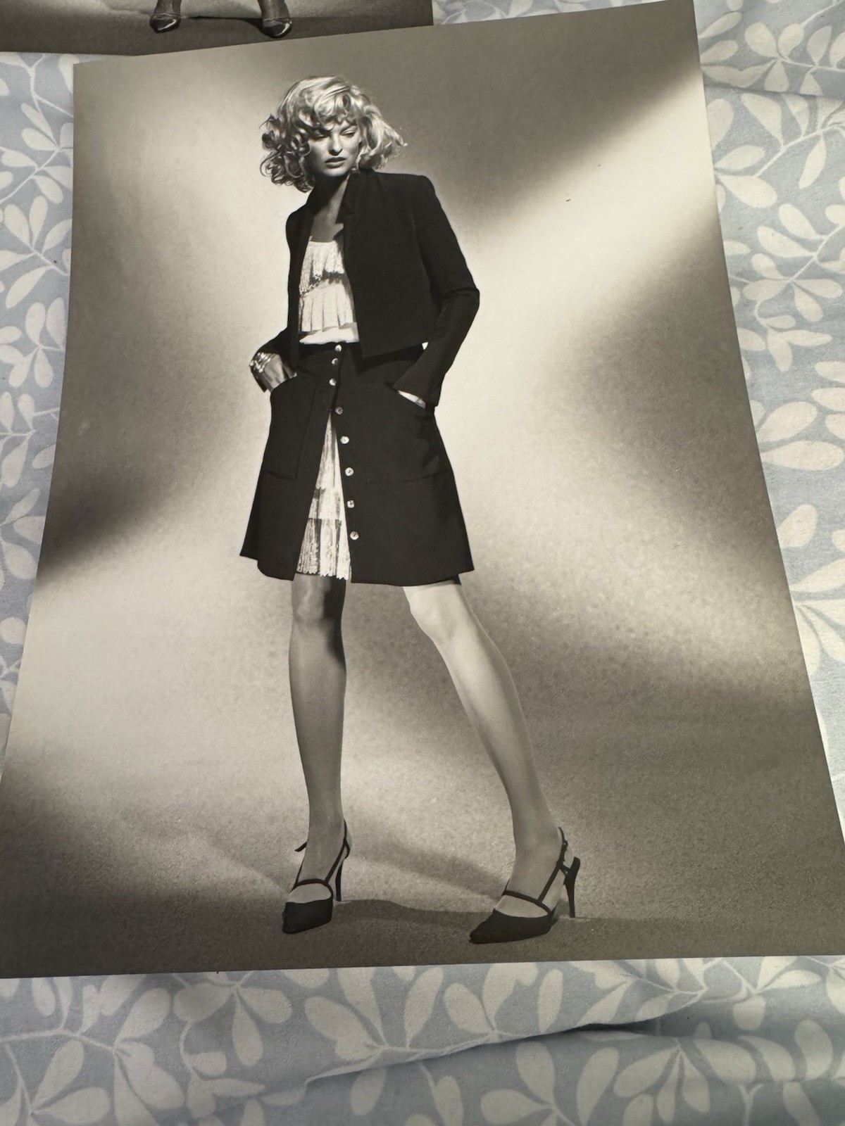 Chloe Runway Spring 1995 Written Invite Linda Evangelista Karl Lagerfeld RARE