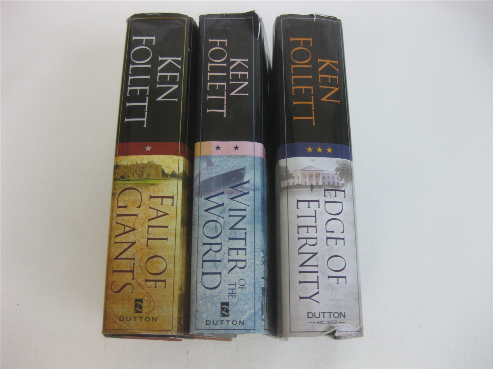 Ken Follett Lot 3 HCs Century Trilogy Fall of Giants Winter World Edge Eternity