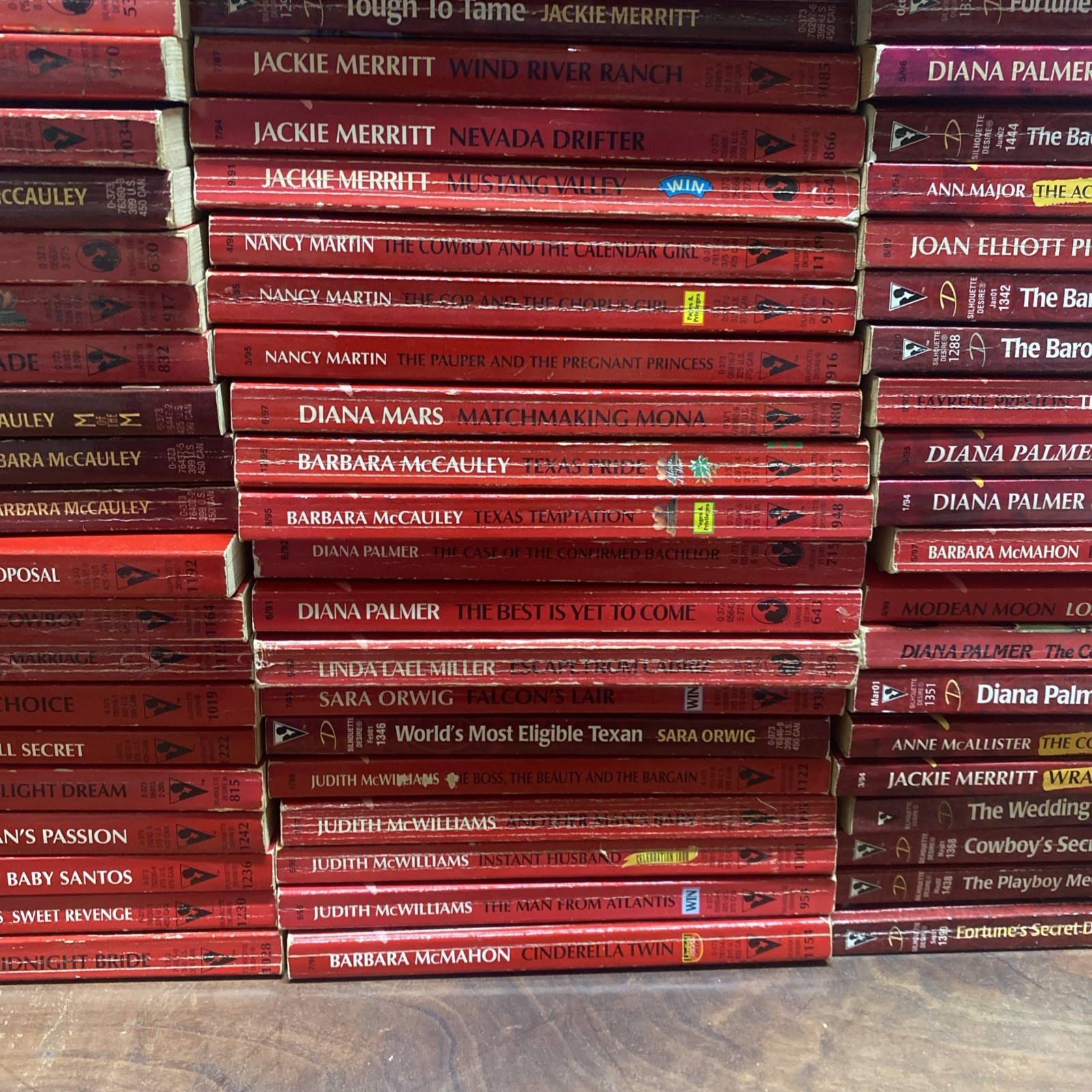 Romance Books: Silhouette Desire Huge Book Lot Of 80 Paperbacks Various Authors