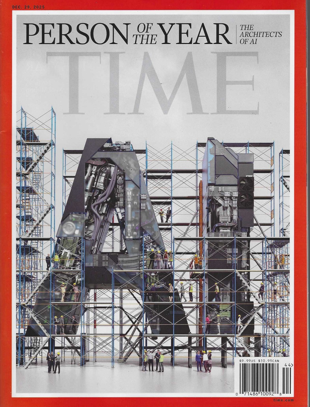 Time Magazine December 29th 2025 Person of the Year Architects of AI