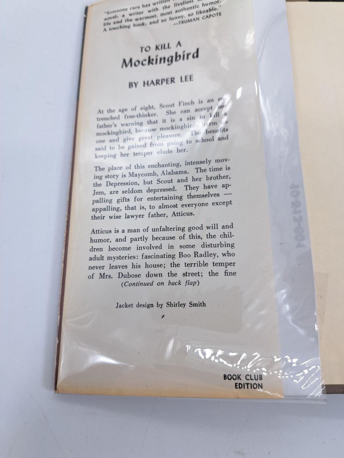 To Kill a Mockingbird ☆ Harper Lee ☆ First Book Club Edition ☆ 1960 (Capote)