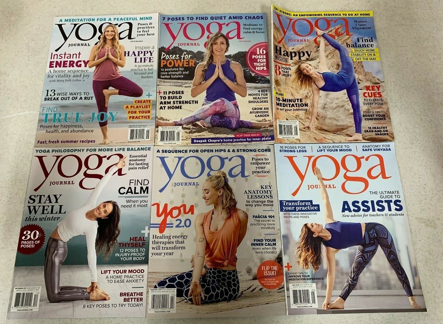 Yoga Journal Magazine YOUR CHOICE Choose the Issue(s) You Want! 2007-2019 LN