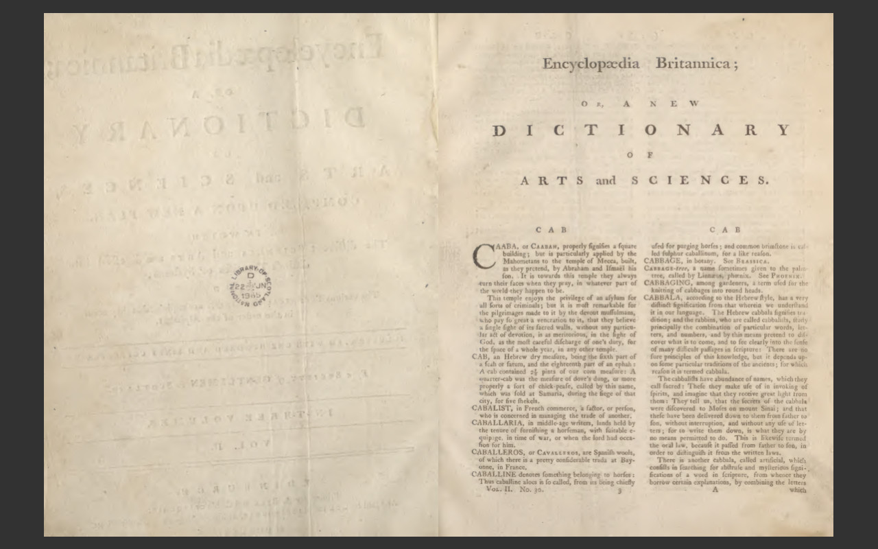 ENCYCLOPEDIA BRITANNICA 1771 FIRST 1ST EDITION (ALL 3 Volumes) E-Book Set on CD