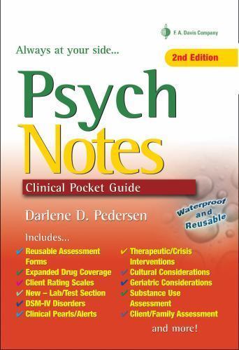 PsychNotes: Clinical Pocket Guide, 2- 0803618530, Darlene D Pedersen, spiral-bou