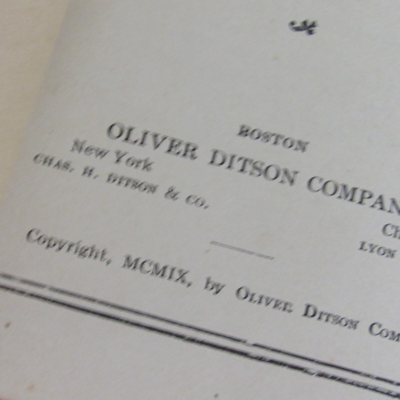 1909 Elson&rsquo;s Pocket Music Dictionary Oliver Ditson pub 180 Pages