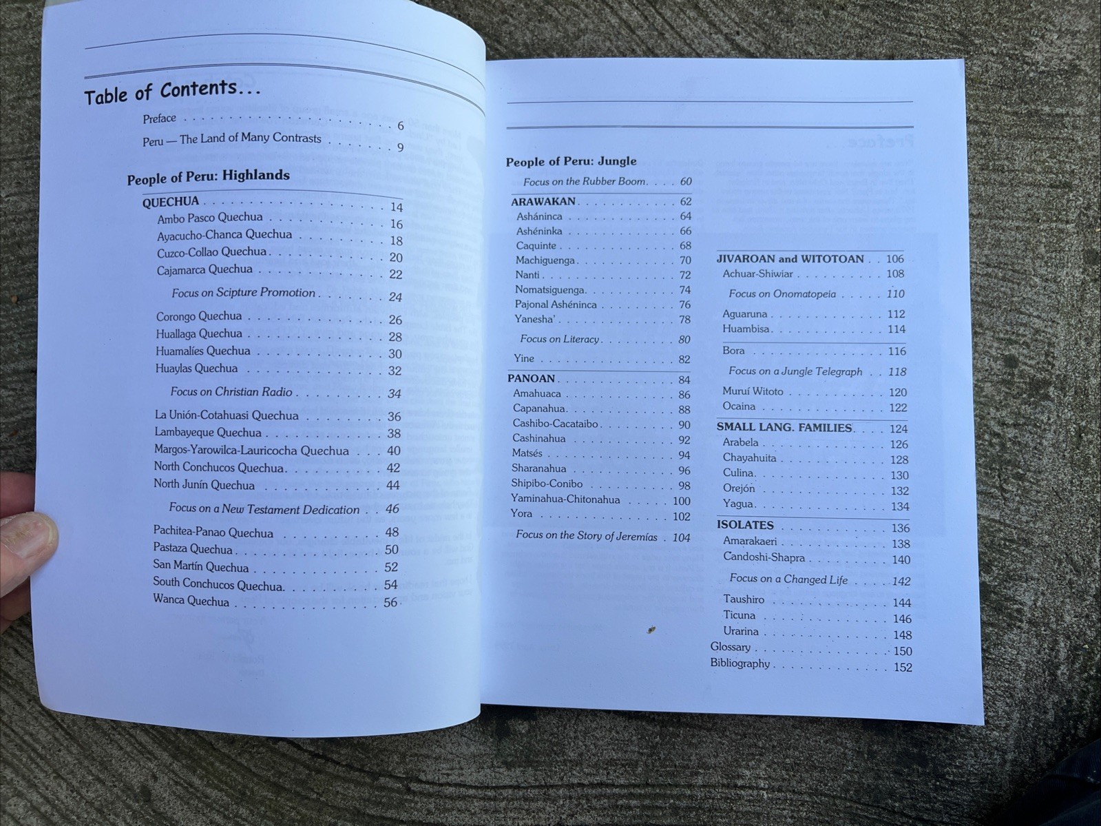 People of Peru: The Summer Institute of Linguistics 1999 Book First Edition