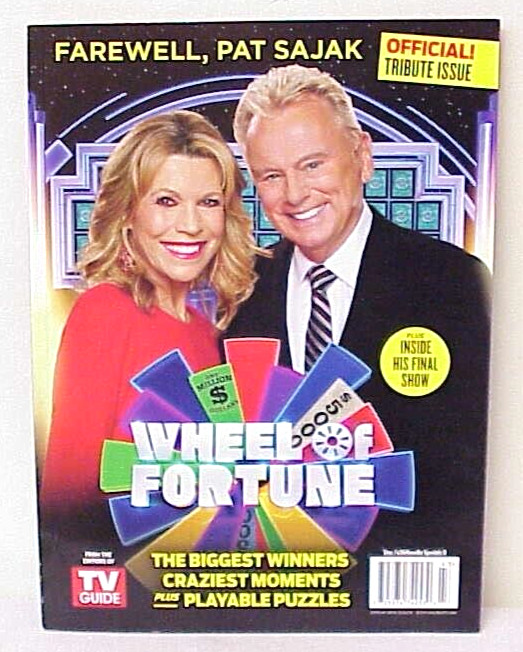WHEEL OF FORTUNE FAREWELL, PAT SAJAK MAGAZINE OFFICIAL! TRIBUTE ISSUE A360 MEDIA
