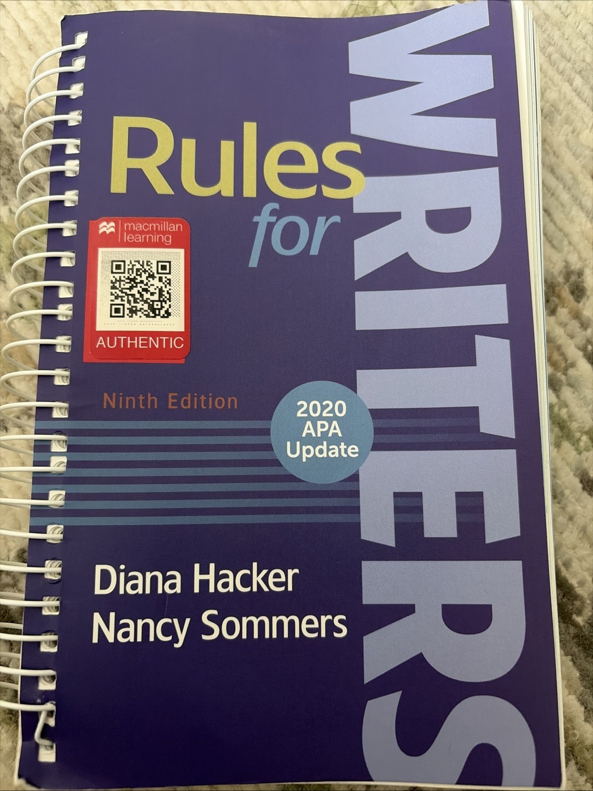 Rules For Writers Ninth Edition
