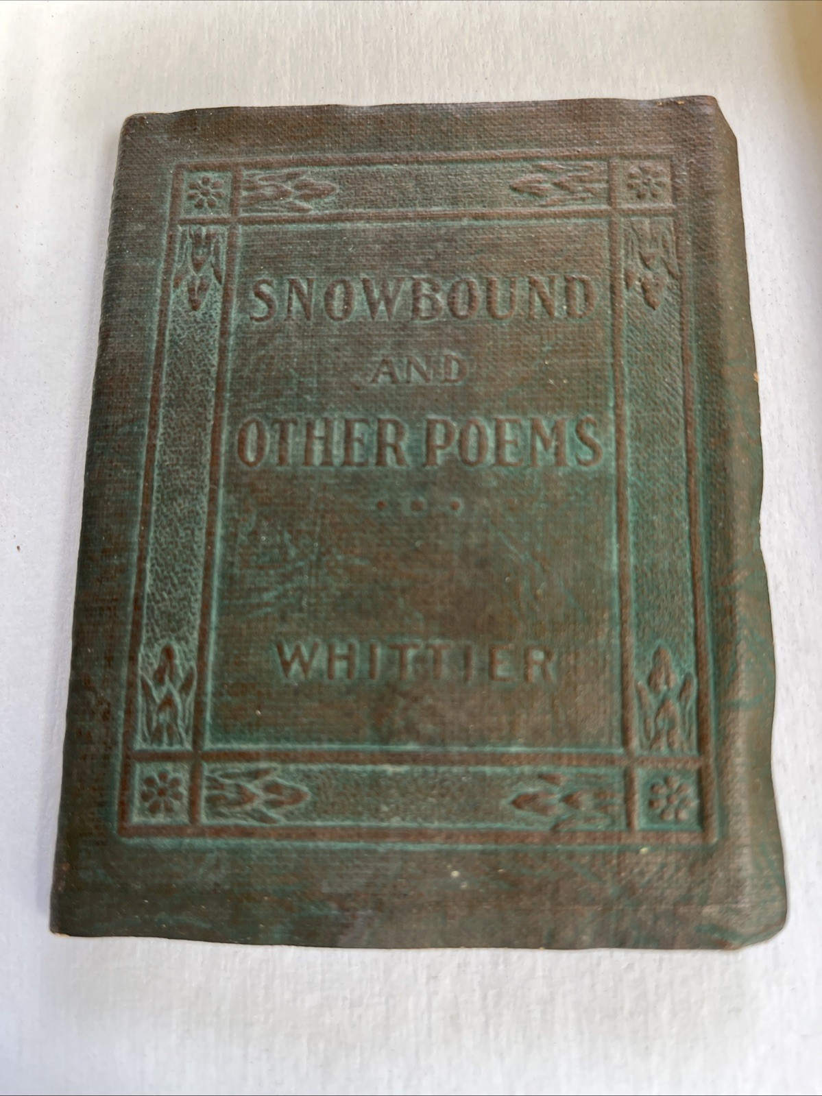 LITTLE LEATHER LIBRARY BOOK Snowbound and Other Poems WHITTIER Vintage