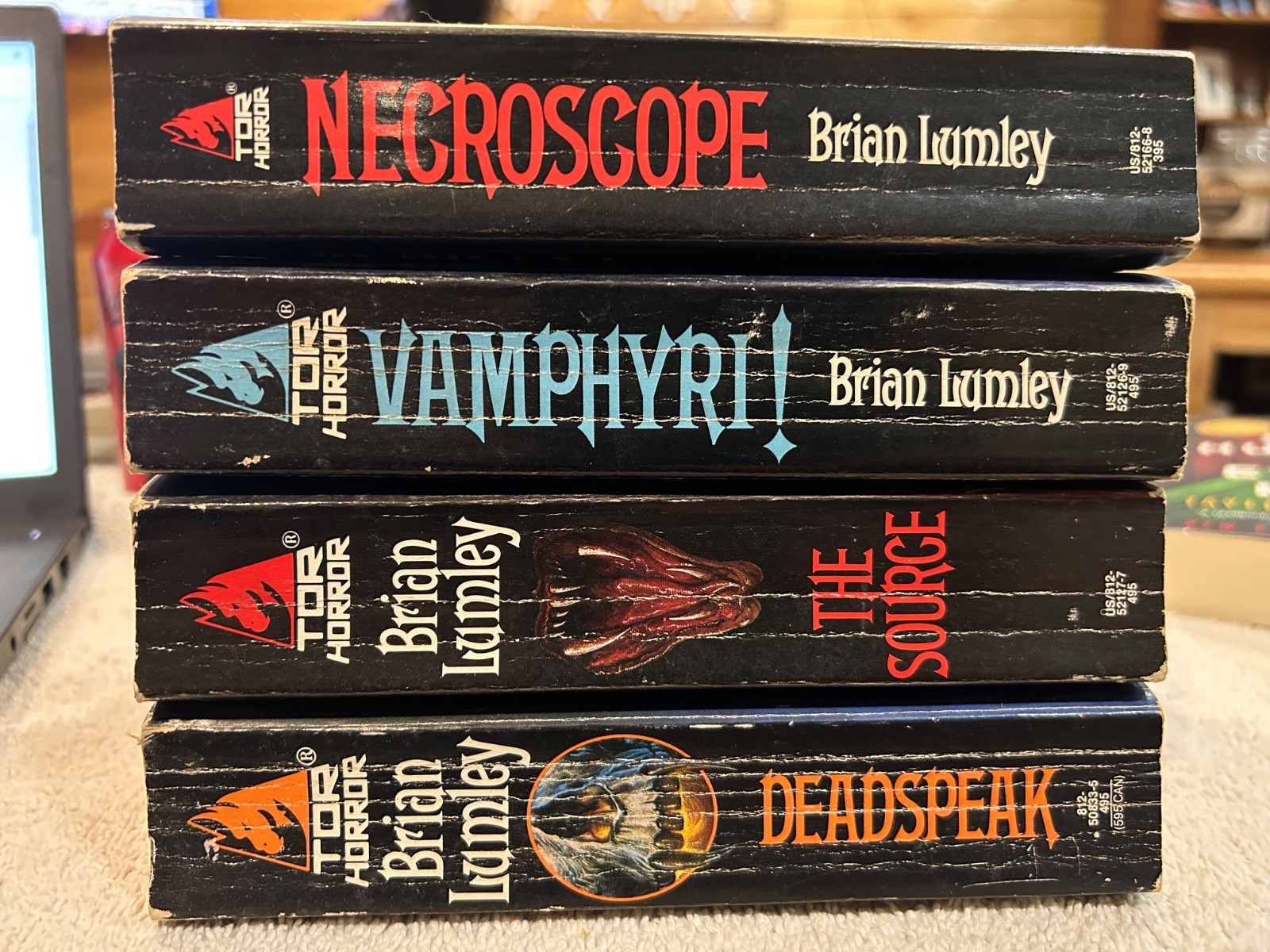 Necroscope Series Lot 1-2-3-4 by Brian Lumley Horror VTG Paperback 1st Edition