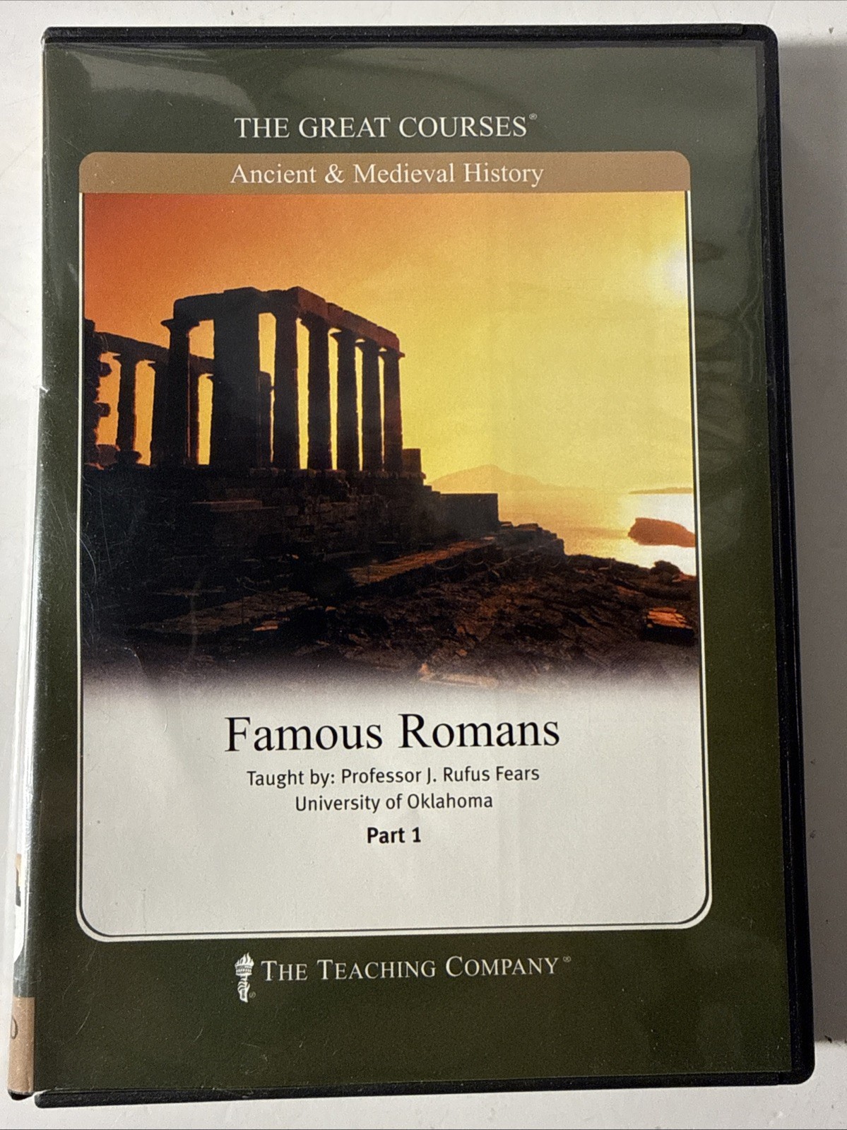 Great Courses: Famous Romans 2 DVD&rsquo;s PART 1 ONLY – J. Rufus Fears