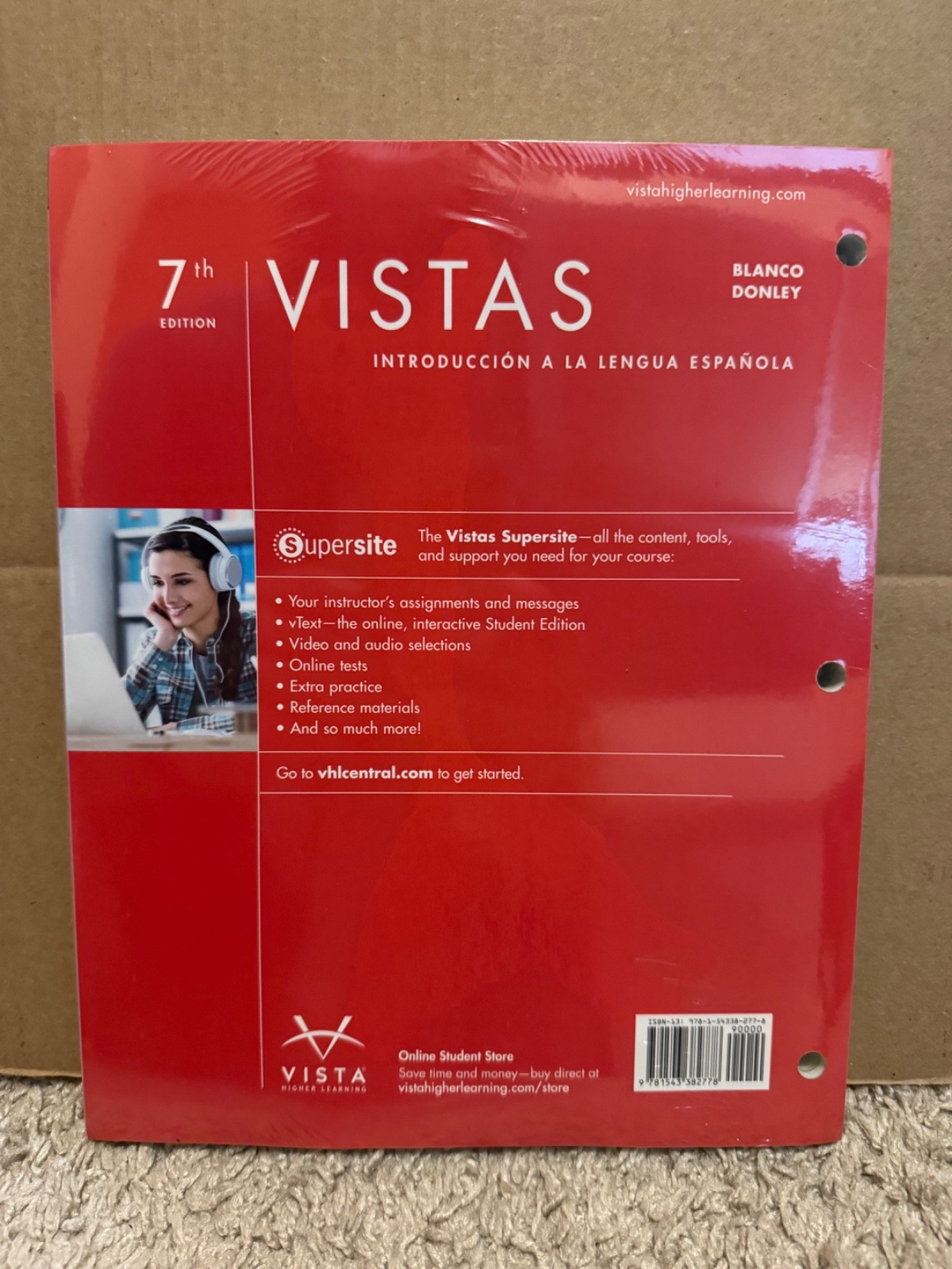 SEALED Vistas Introducción a la Lengua Española 7th Edition Volume 1 | Looseleaf