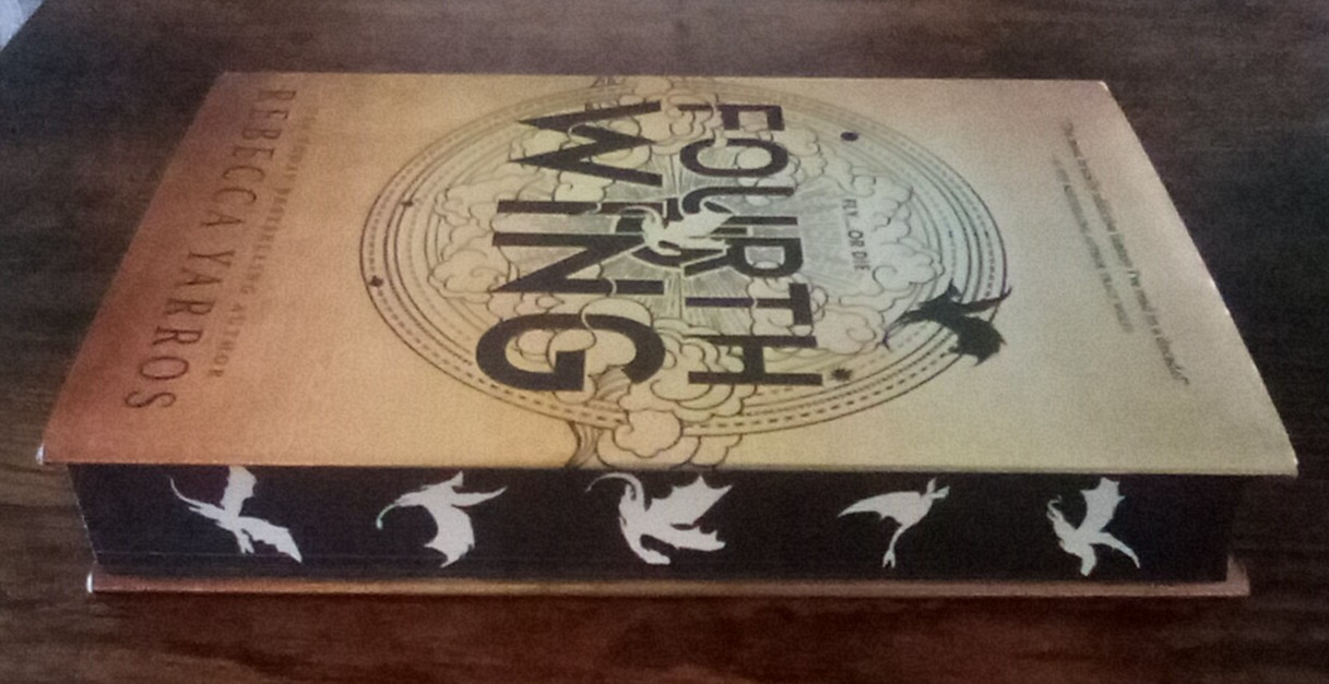 Fourth Wing *SIGNED BOOKPLATE* First Ed, First Print Sprayed Edges+ Overlays