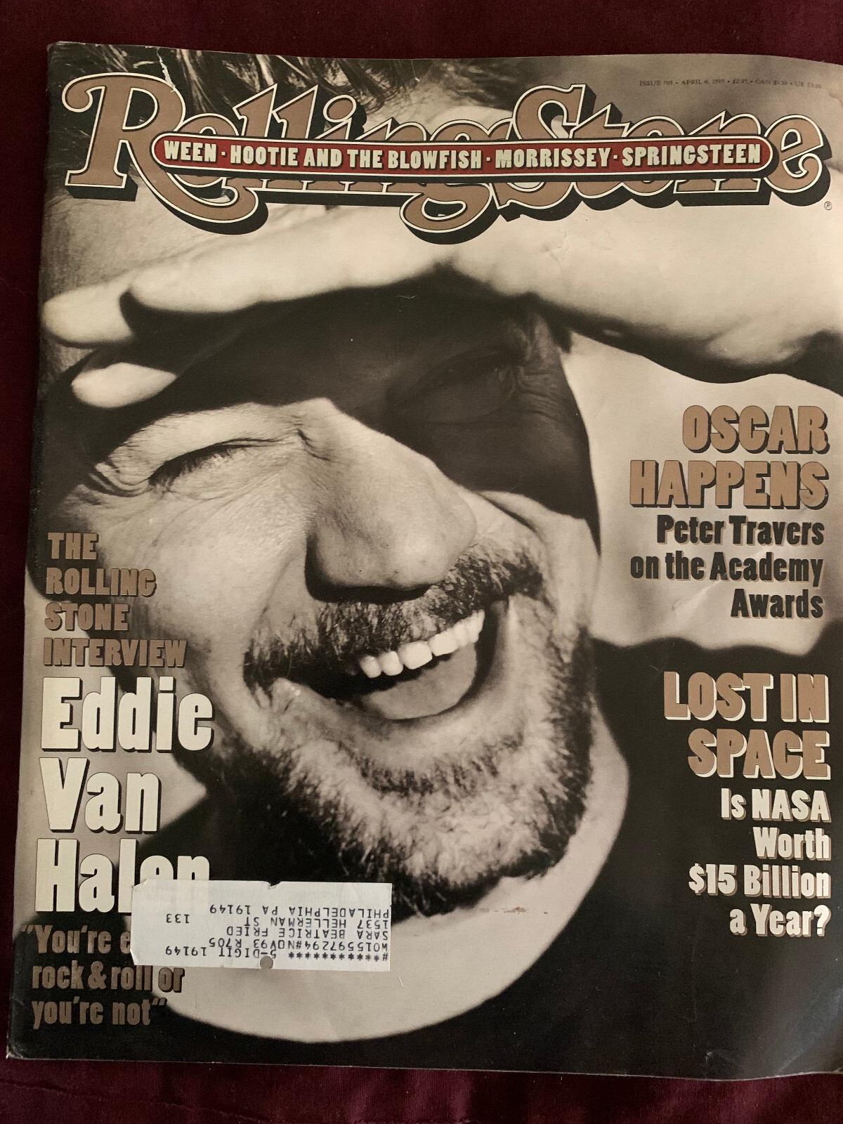 Rolling Stone (Apr 95) – Eddie Van Halen, Morrissey, Springsteen, Hootie, Ween