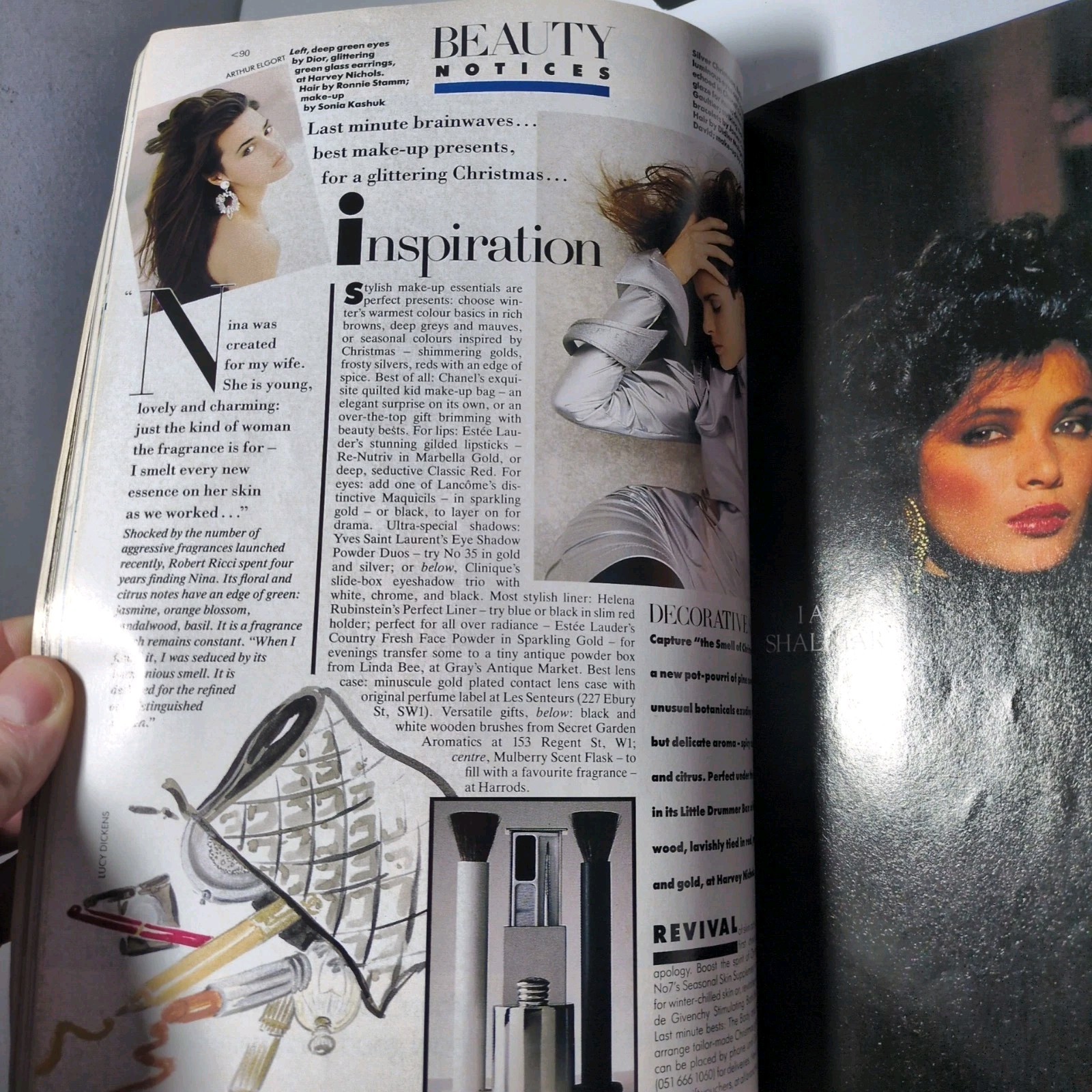 Vogue Christmas December 1987 UK issue