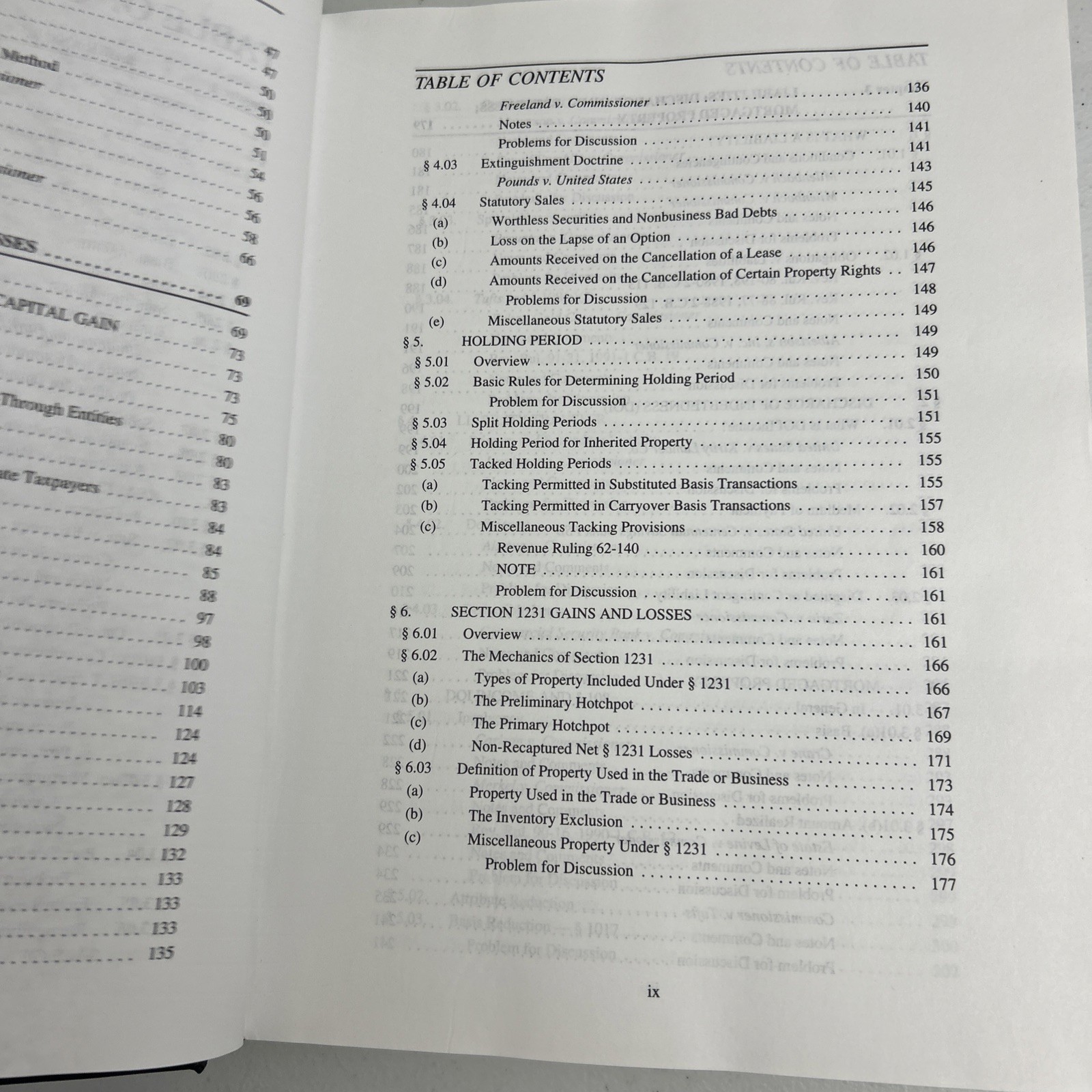 Federal Taxation of Property Transactions (Graduate Tax Series) 1st Edition HC