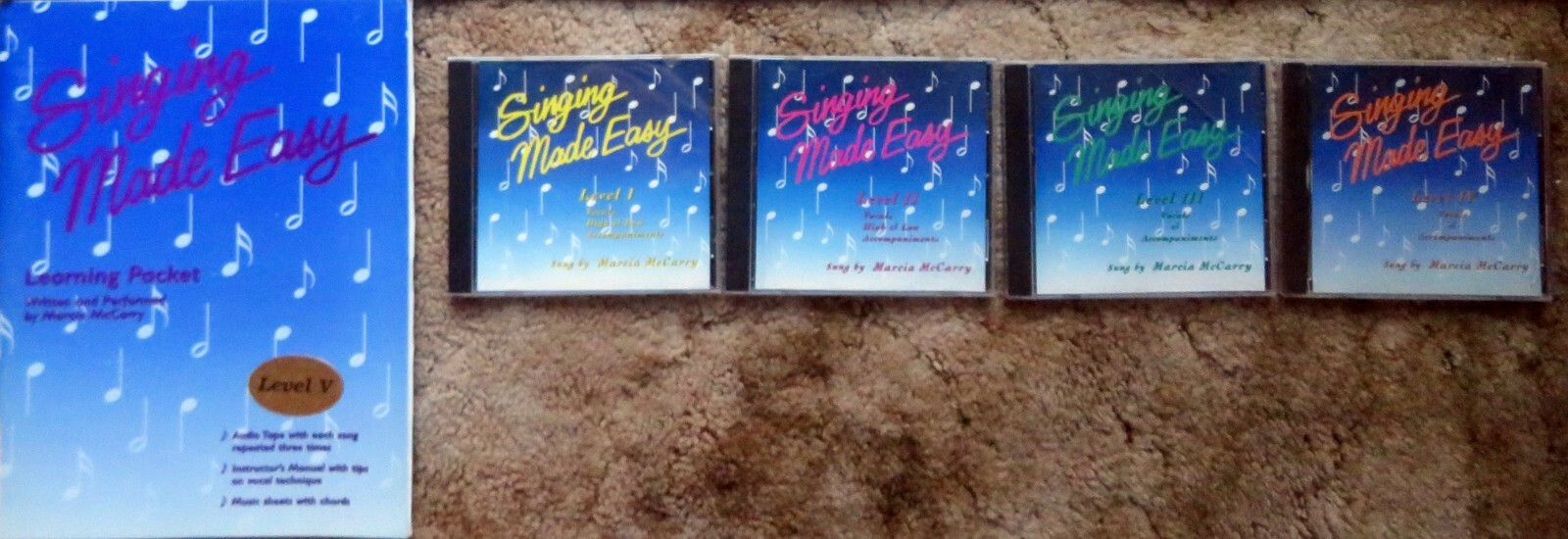 SINGING MADE EASY – Level 1-5 Workbooks, Level 1-4 CDs