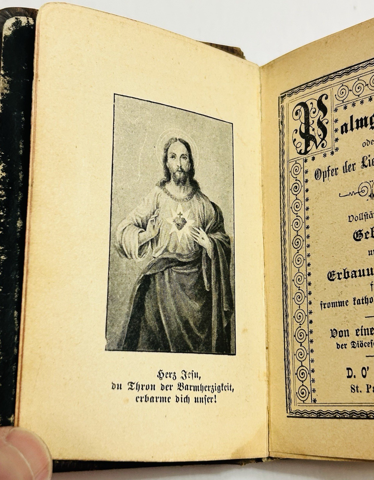 Complete Prayer & Devotional Book For Pious Catholic Christians German 1899 Mini