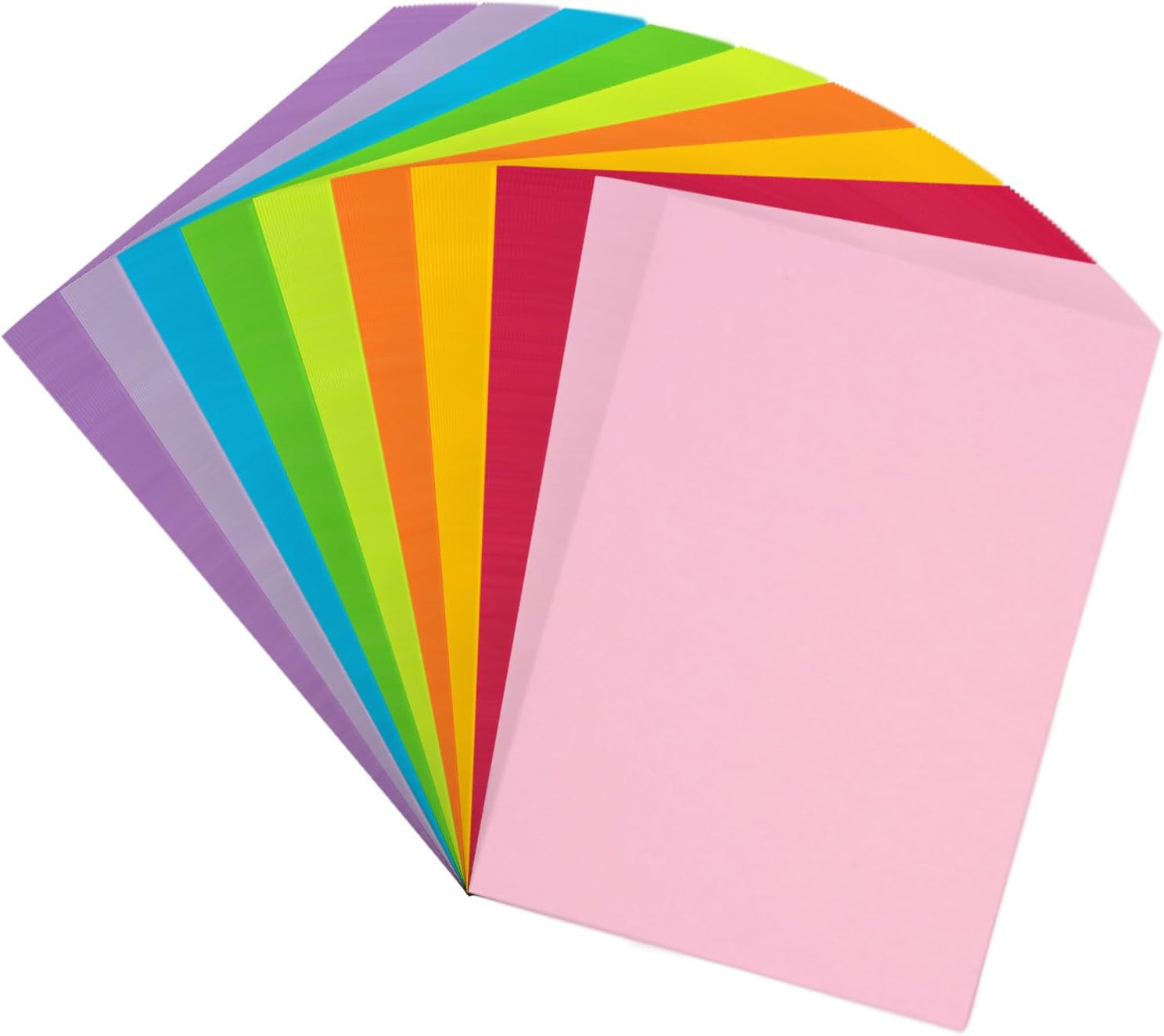 Colored Copy&Print Paper 8.5X11 Inches,180 Sheets 9 Colors Rainbow A4 Printer Pa