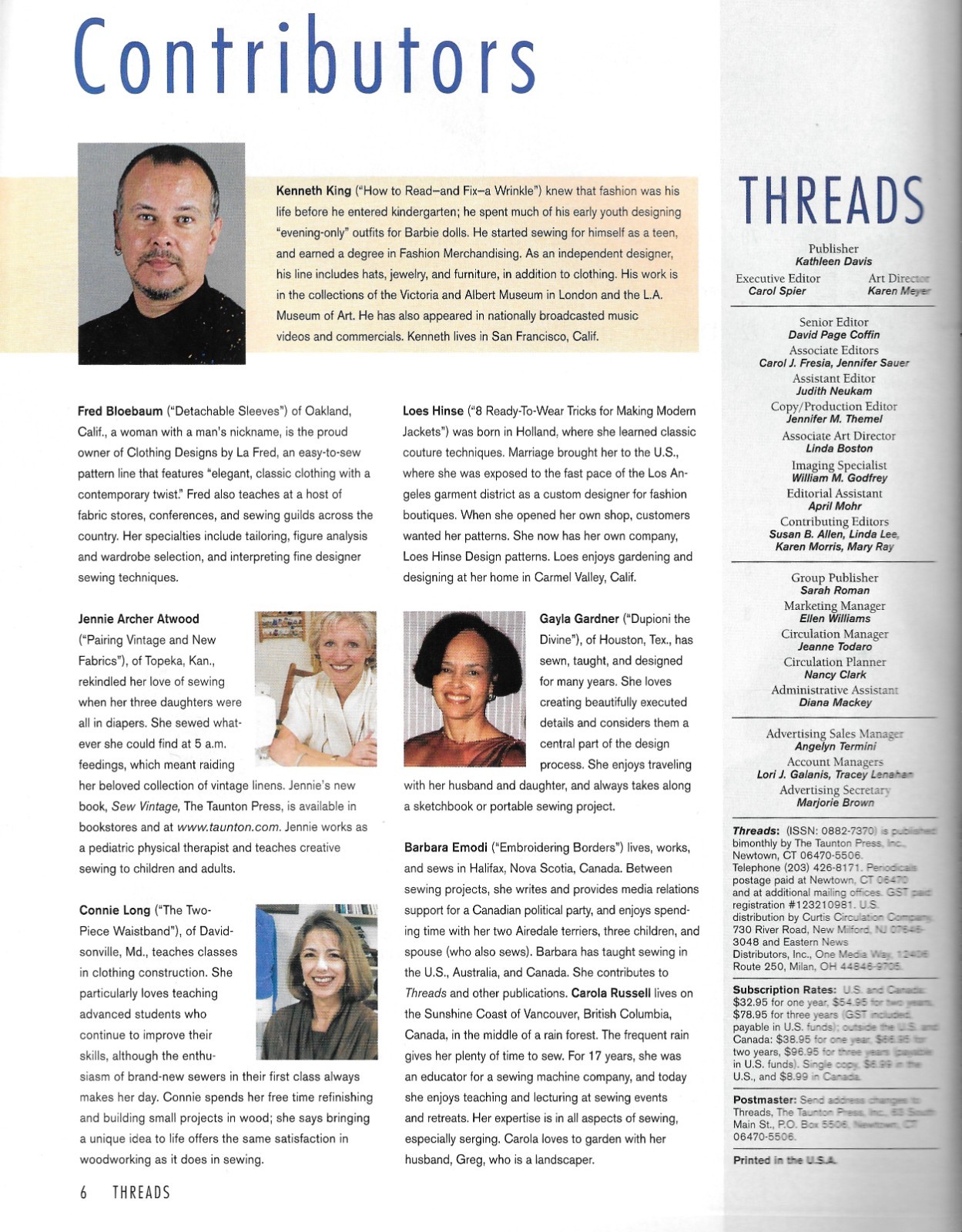 Vintage Threads Sewing Magazine # 102 – September 2002 – Quilting – 108 Pages