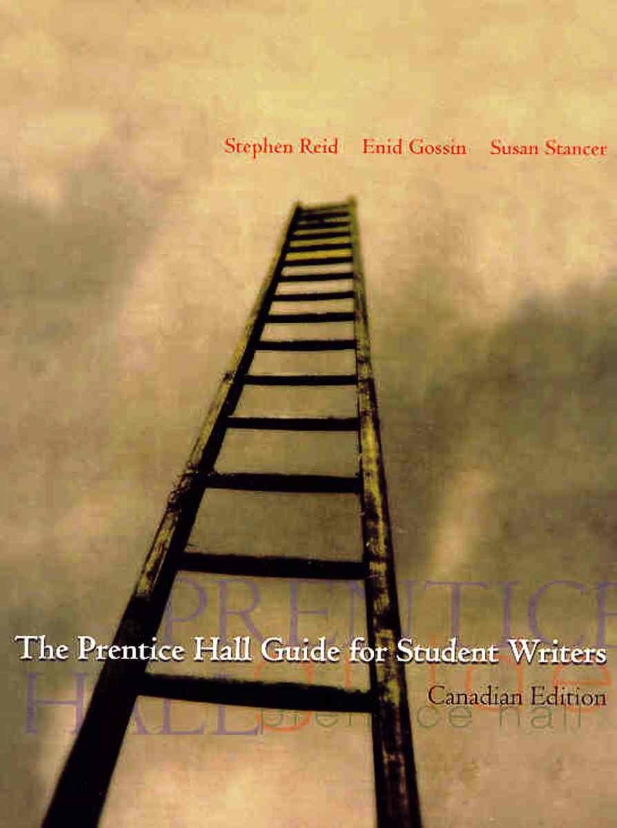 The Prentice Hall Canada Guide for Student Writers – paperback Reid, Stephen…