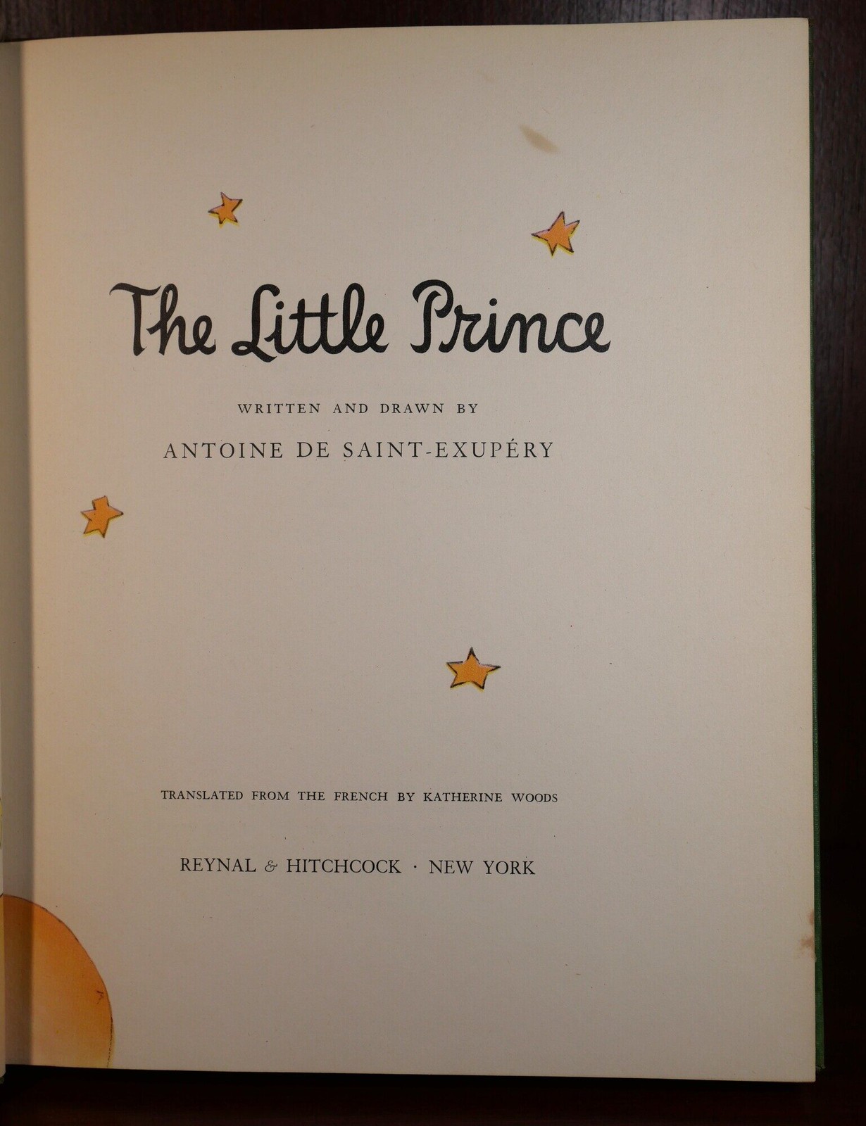 Antoine De Saint-Exupery / The Little Prince Le Petit Prince 1st Edition 1943