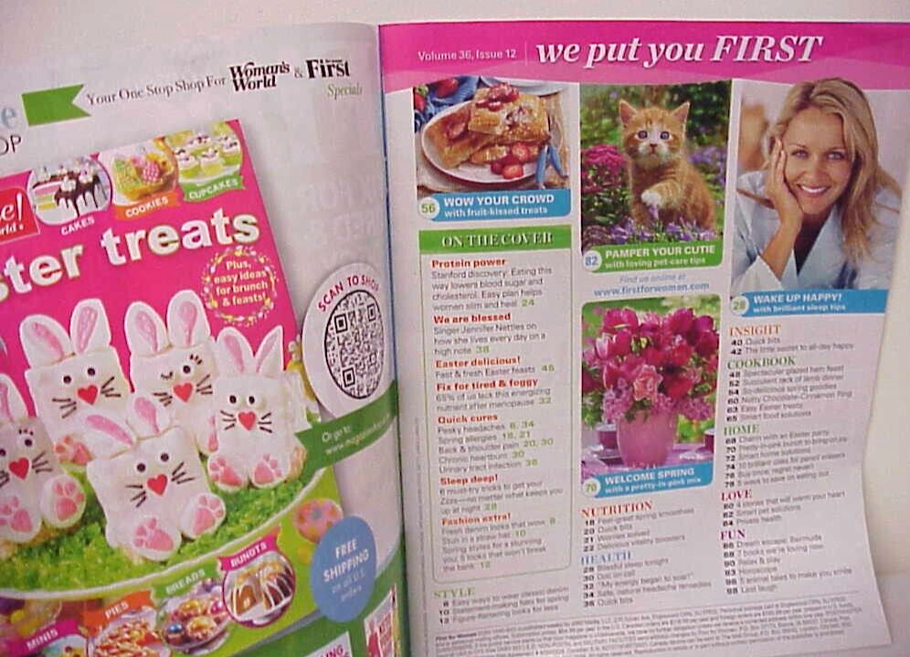 FIRST FOR WOMEN MAGAZINE ISSUE MARCH 25, 2024 VOLUME 36 ISSUE 12 A360 MEDIA NEW