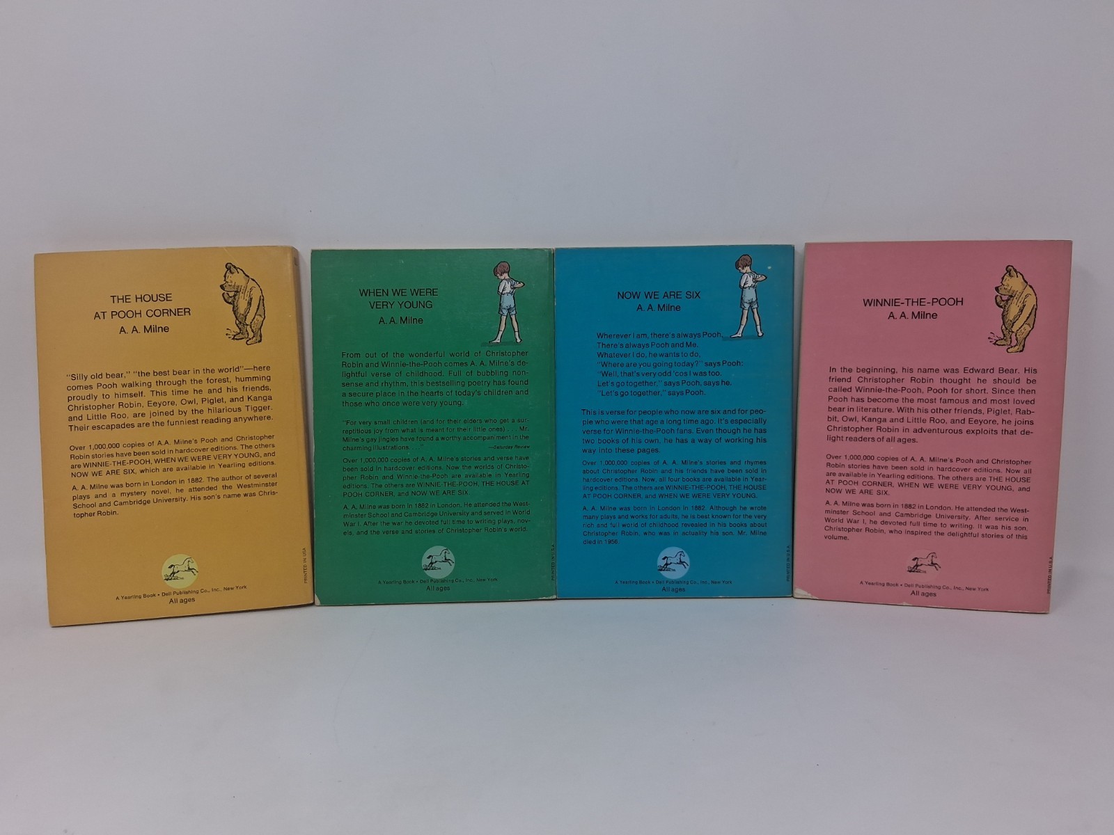 A Treasury of Winnie the Pooh Boxed Set Vintage 4 Book box Set 1976 EUC A Milne