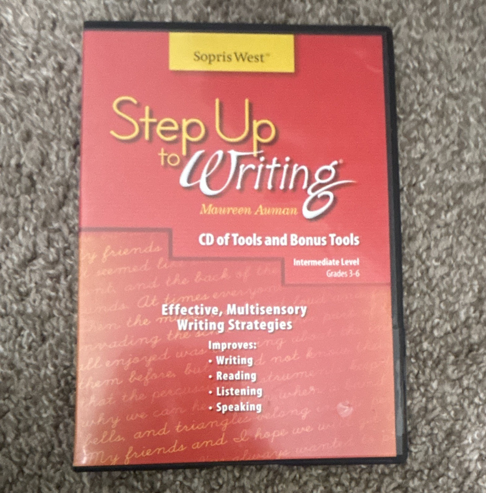 Sopris West Step Up to Writing CD-ROM Tools & Bonus Tools Maureen Auman 2004