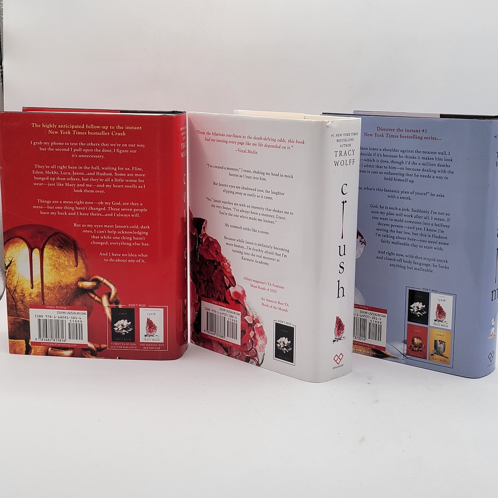 Tracy Wolff Crush Covet Charm Hardcover Book Set Target Exclusive First Ed Good