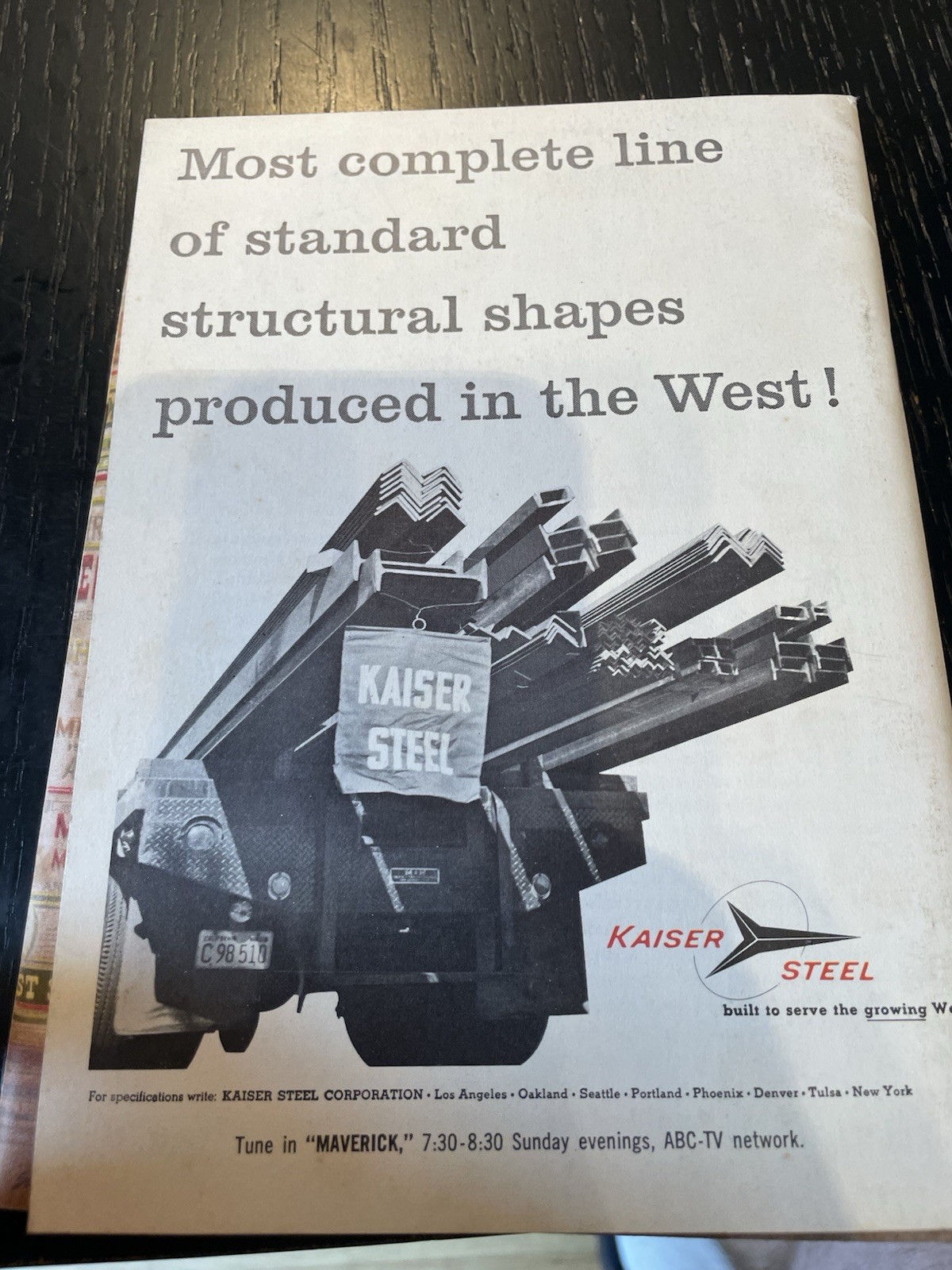 Westward-Kaiser Steel-7 of them 1953-54-55-57-56-58-61