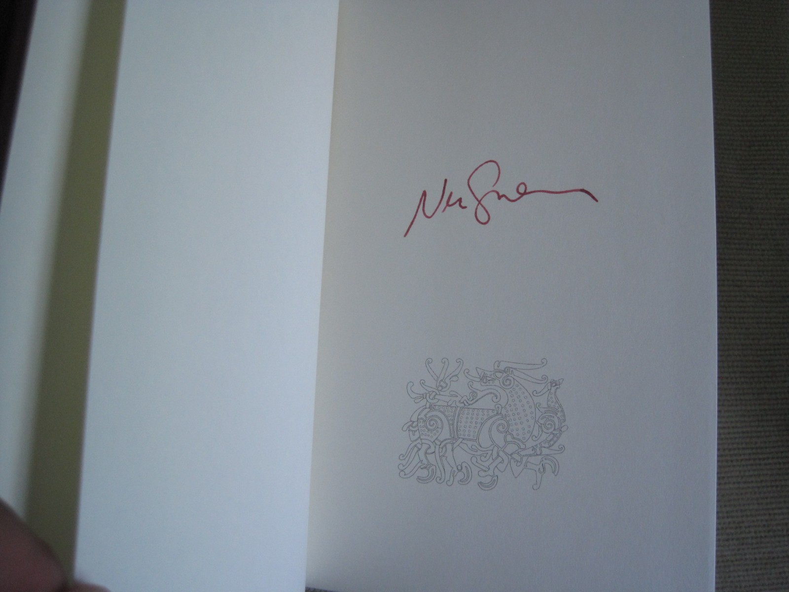 NEIL GAIMAN SIGNED – NORSE MYTHOLOGY – Special Limited Edition The American Gods