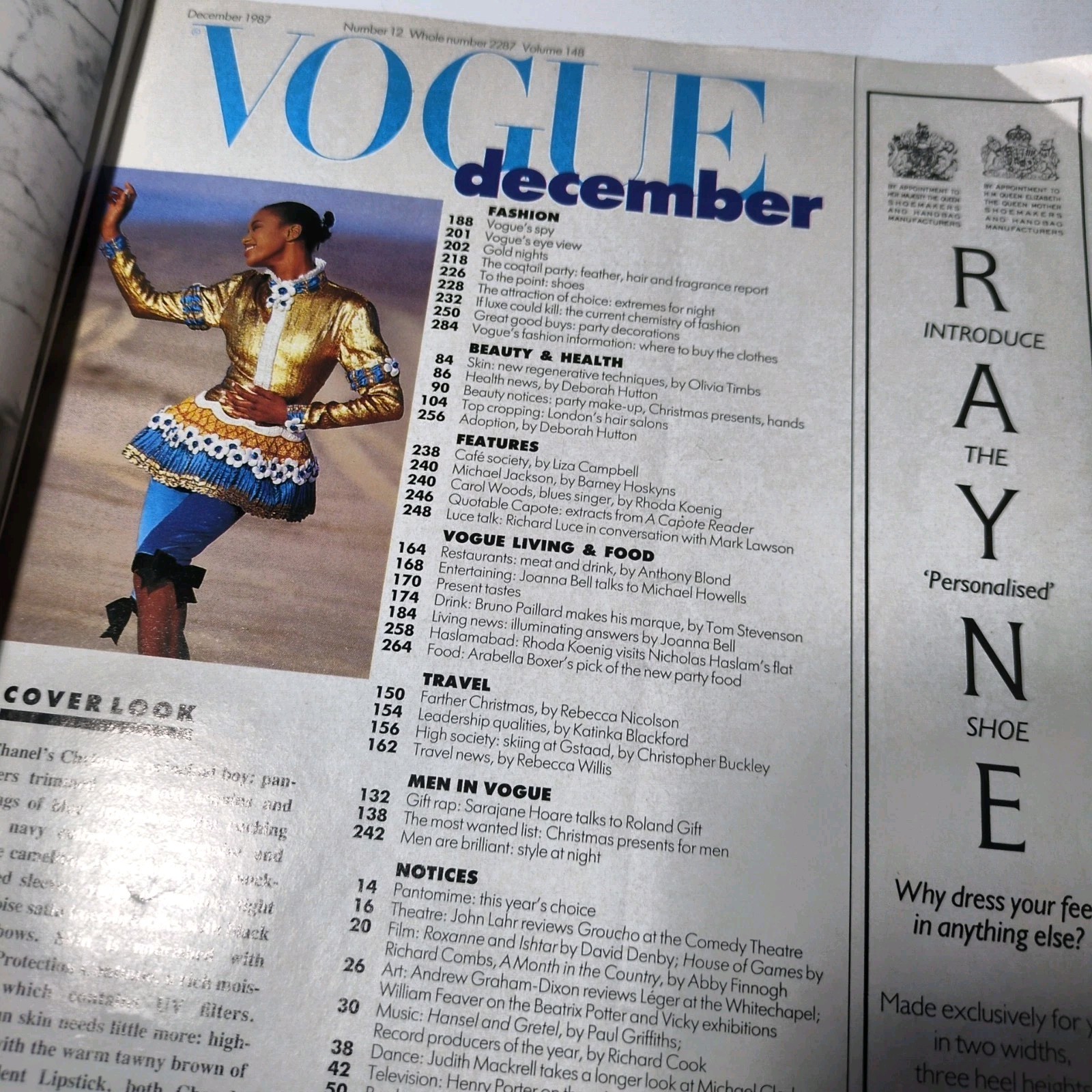 Vogue Christmas December 1987 UK issue