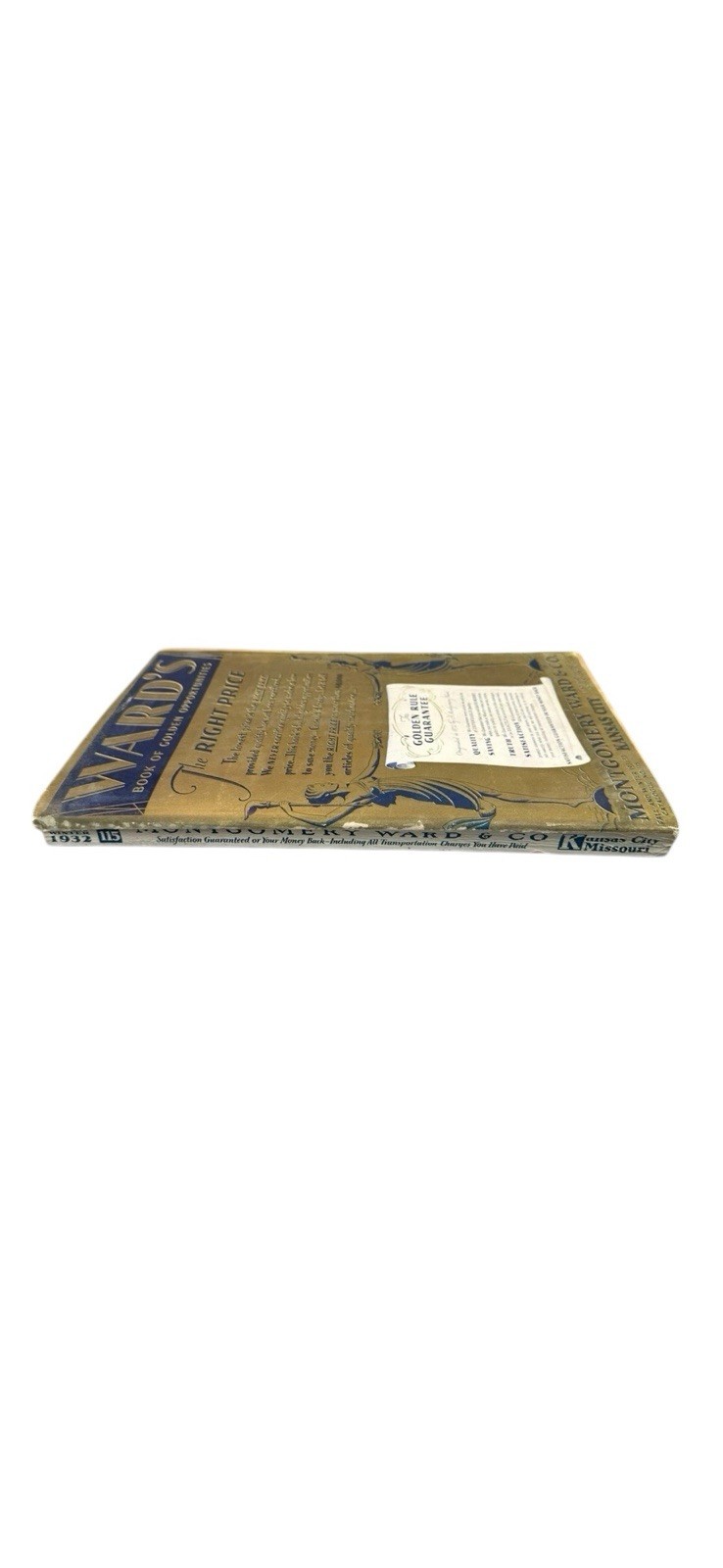 Vintage 1932 Montgomery Ward Fall & Winter Catalog 600 + pages – SCARCE