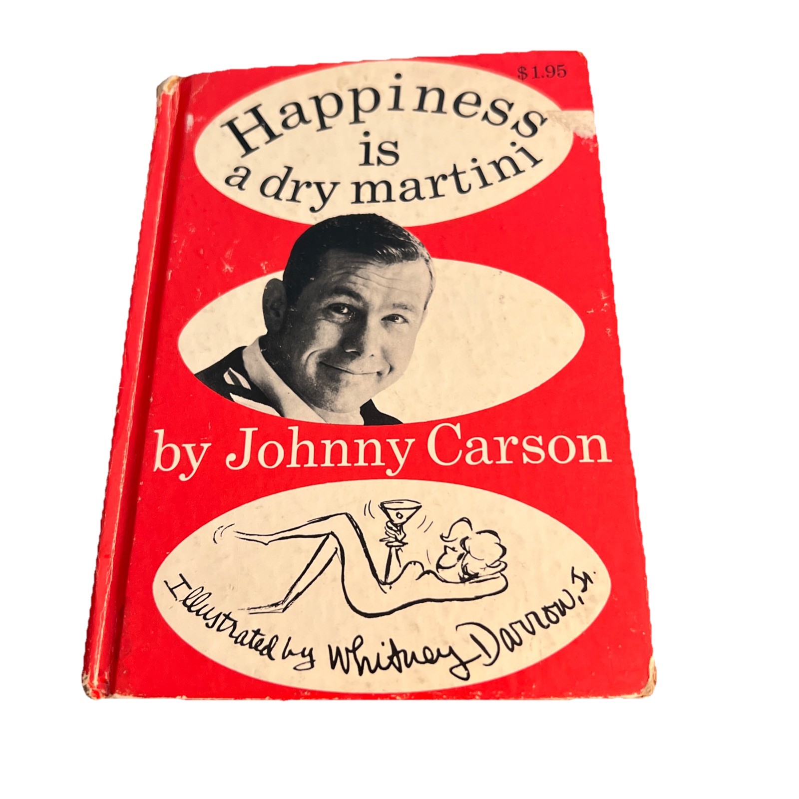 Johnny Carson Happiness is a Dry Martini Hardcover Book (1965) Vintage Fair