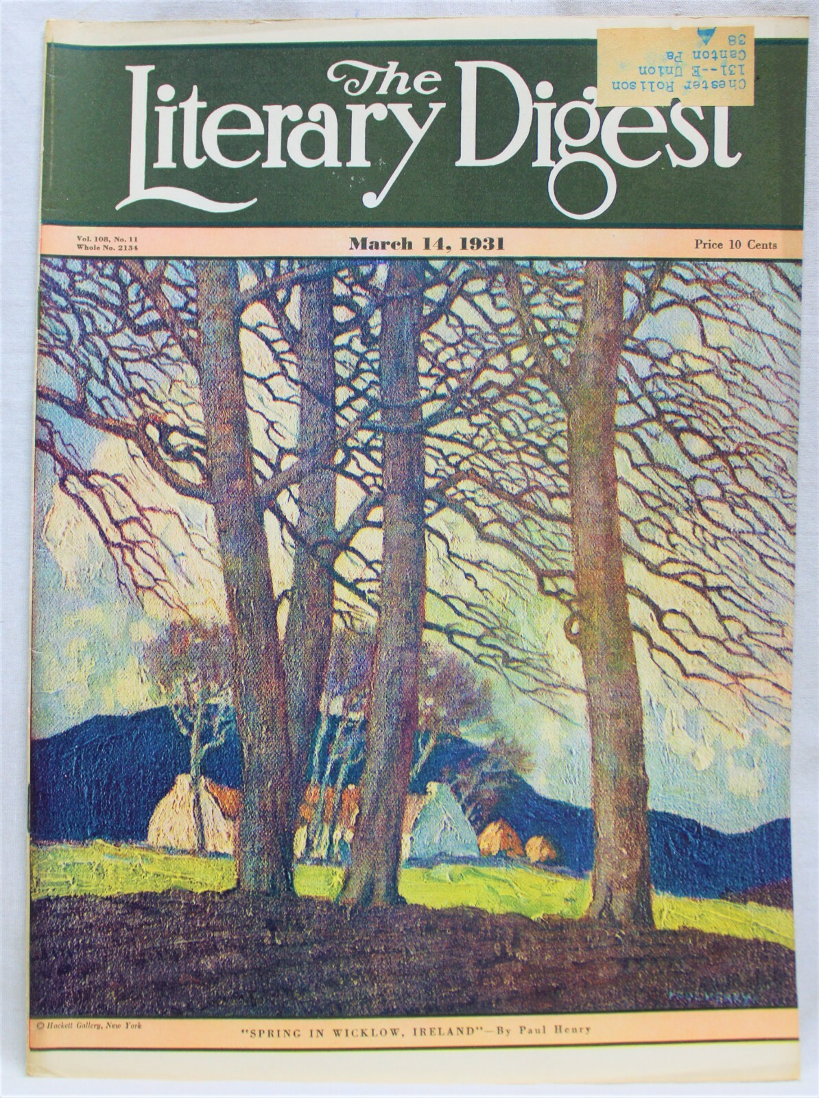 THE LITERARY DIGEST MAGAZINE 14 MARCH 1931 NEWS GENERAL INTEREST STORIES