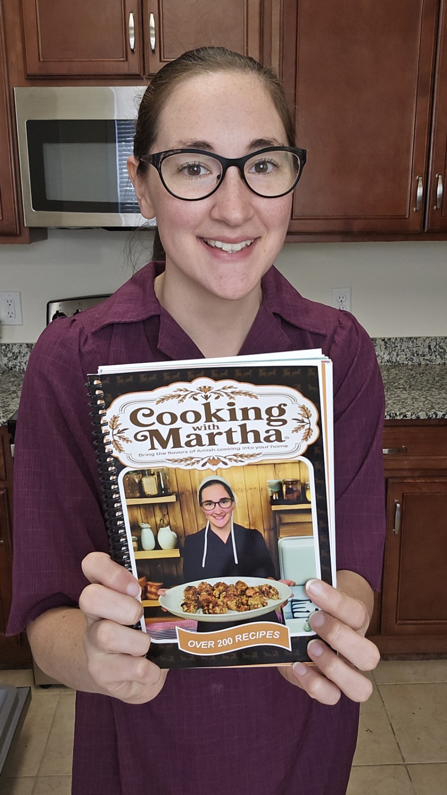 Cooking with Martha Amish Cookbook Spiral Bound Over 200 Recipes Original