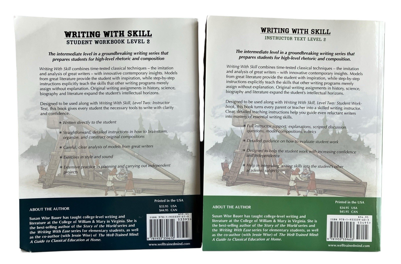 Writing With Skill Level 2 Instructor Text & Student Workbook Well Trained Mind