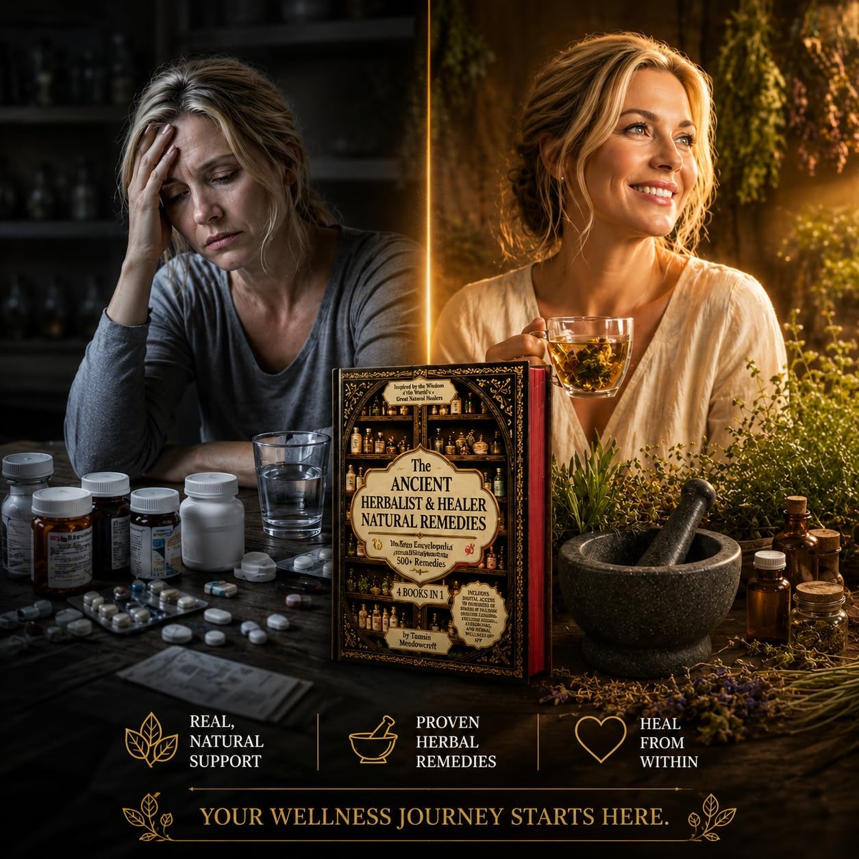 Natural Remedies Books 4 In 1 Apothecary Encyclopedia 500+ Health Wellness