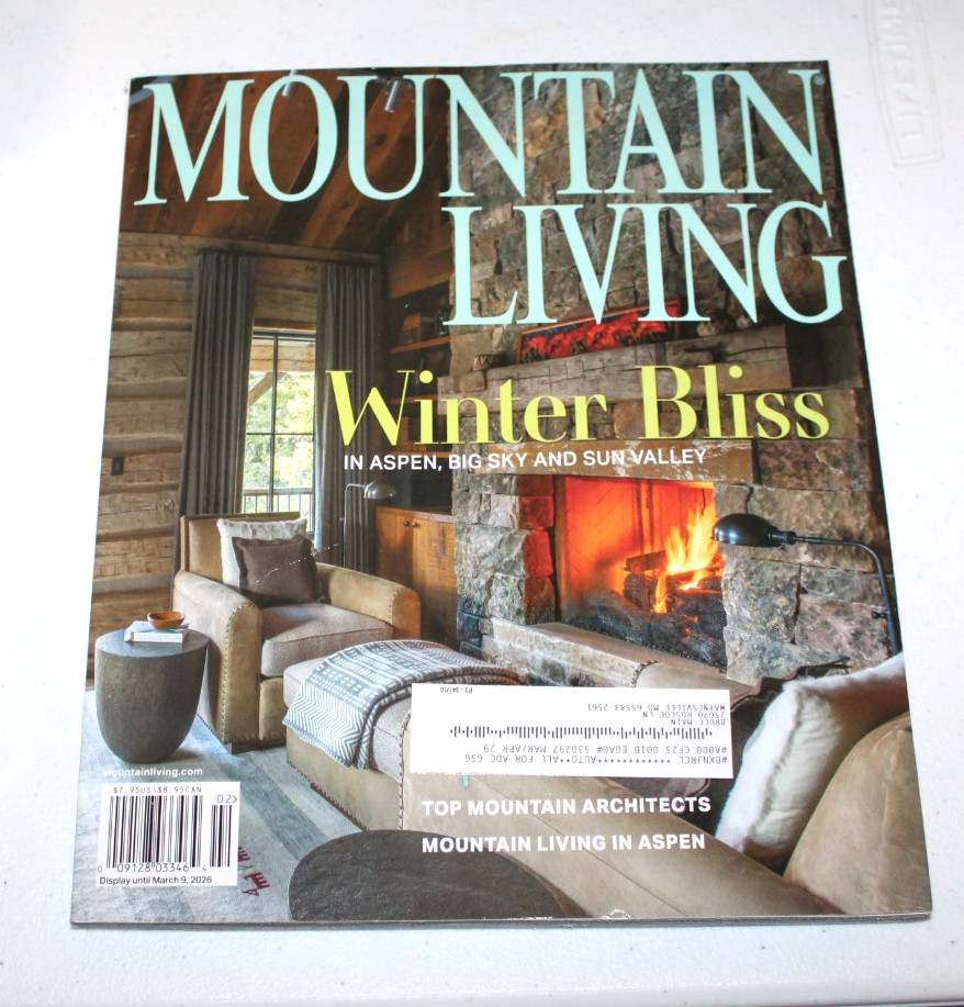 Mountain Living Magazine January February 2026 Winter Bliss Top Architects
