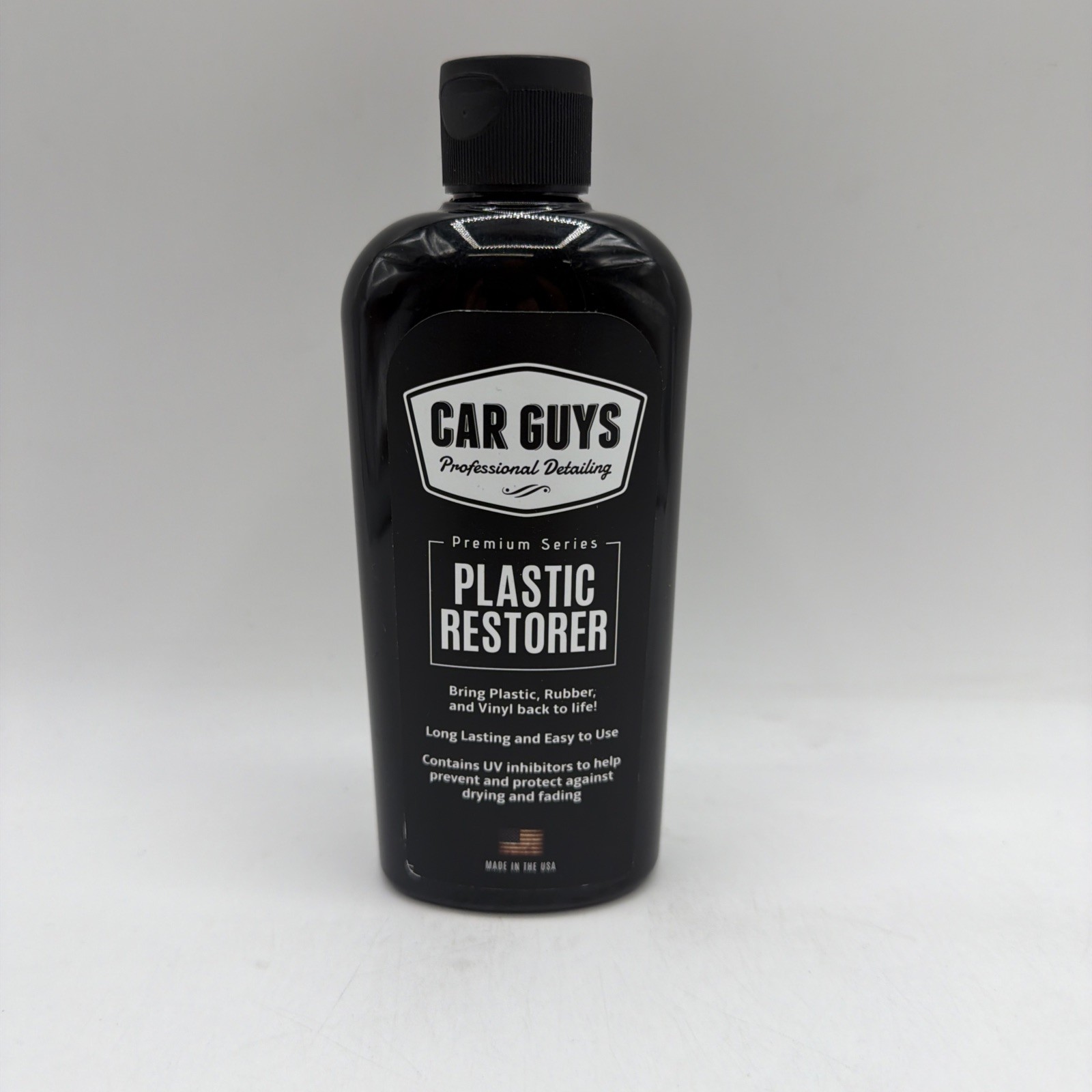 Car Guys Plastic Restorer Bring Plastic Rubber and Vinyl 8 Oz